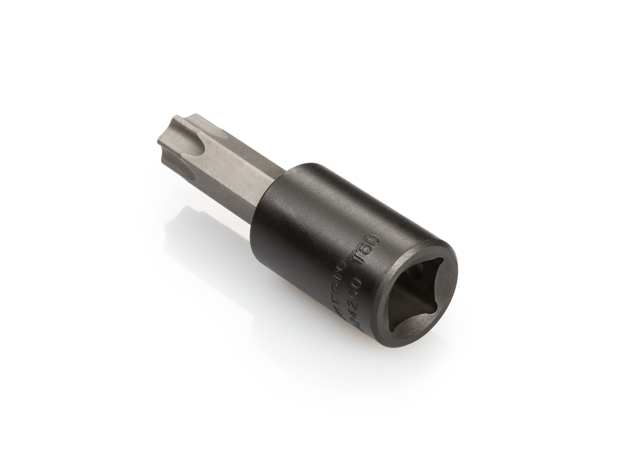 Size: T60 Torx® impact bit socket. Strong two-piece design combines S2 steel bit and Cr-Mo steel socket. SIB24260.