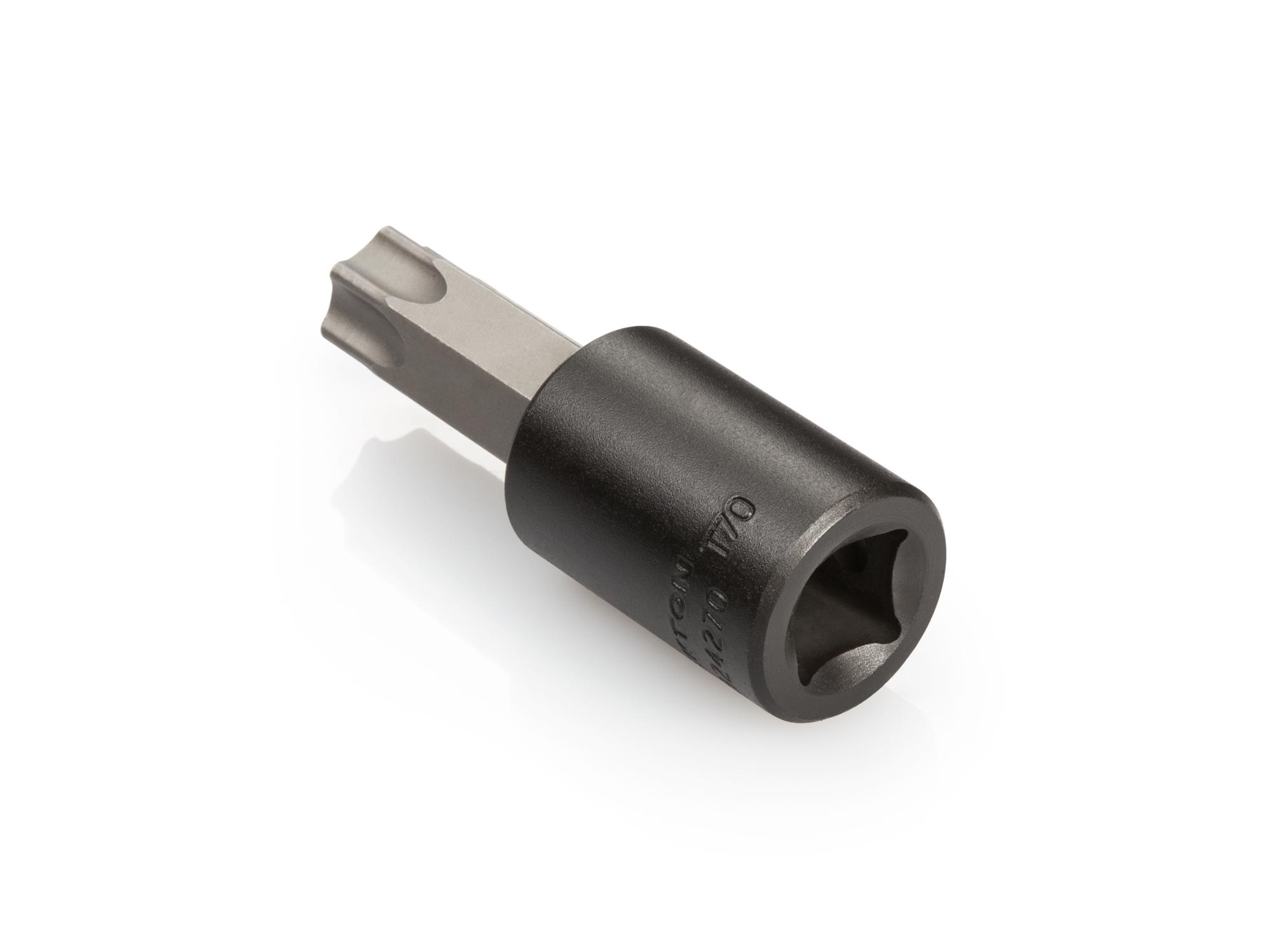 Back angle view of Tekton impact drive bit socket. Item #SIB24270