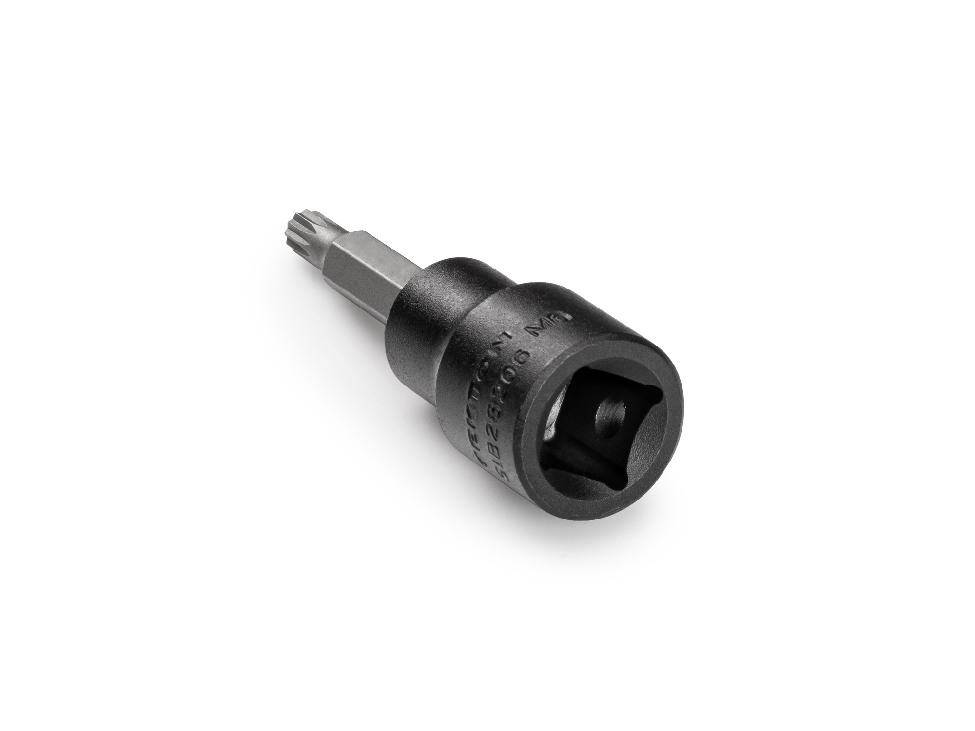 M6 triple square hand drive bit socket. Strong 2-piece bit socket combines S2 steel bit and chrome socket. S2 steel bit. SIB28206.