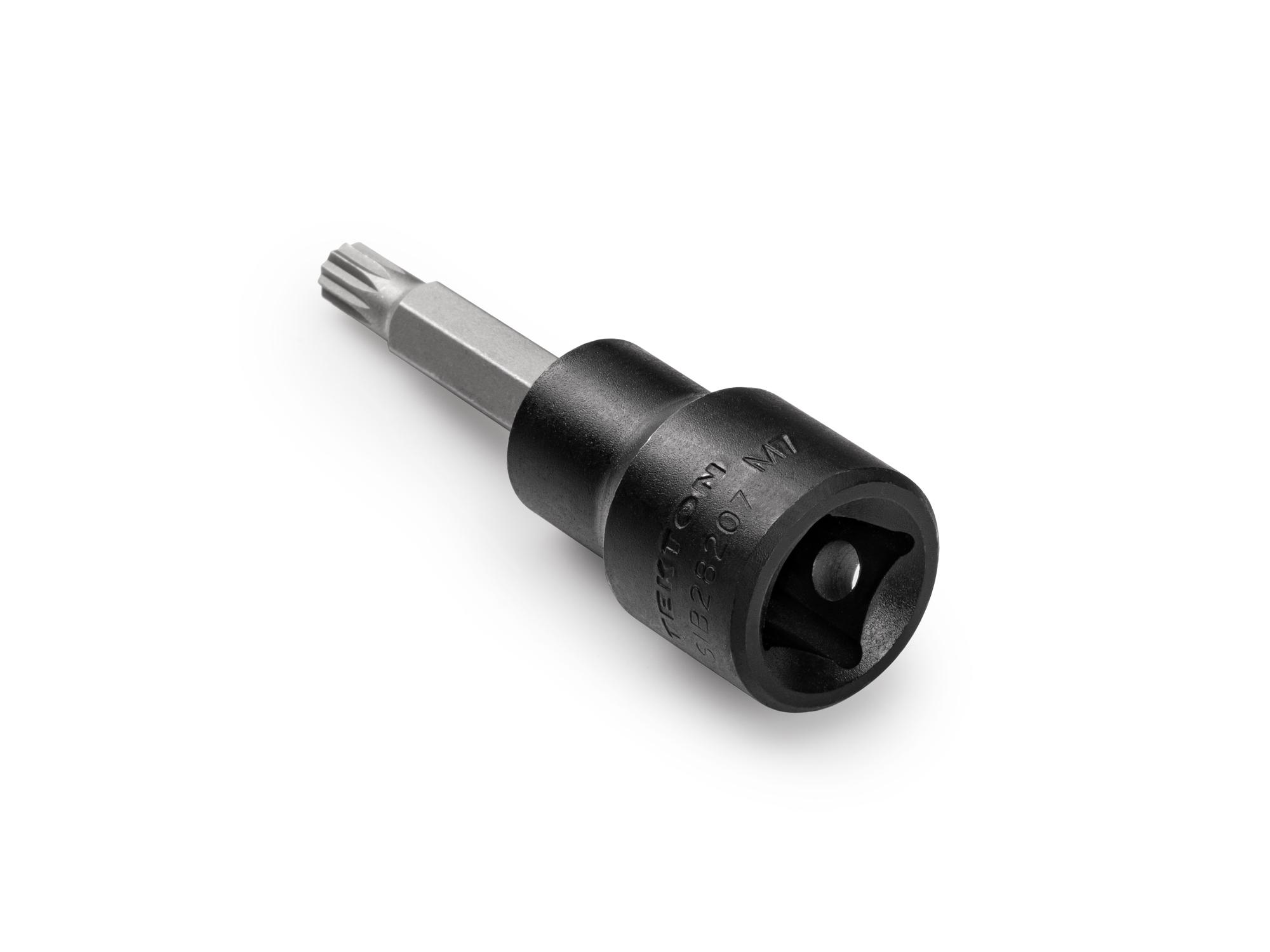 Back angle view of Tekton impact drive bit socket. Item #SIB28207