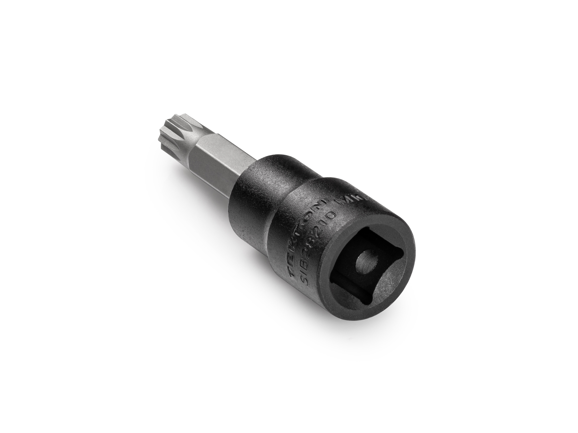 M10 triple square impact bit socket. Strong 2-piece bit socket designed for impact use combines S2 steel bit and Cr-Mo socket. SIB28210.