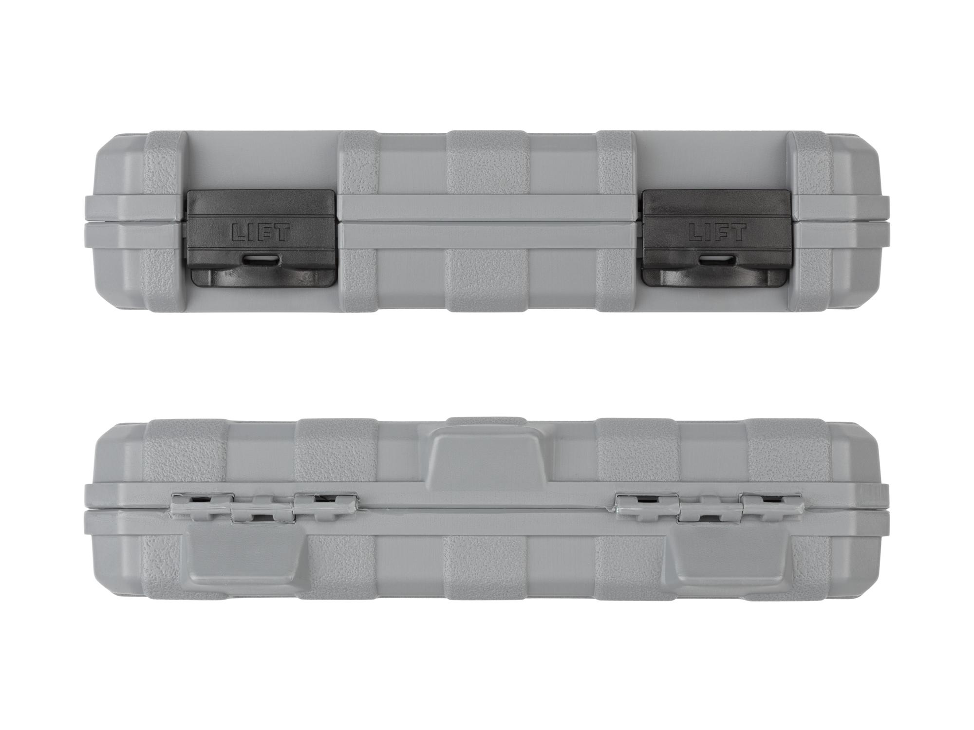 Side view of Tekton case impact drive external star socket set. Item #SKT25801