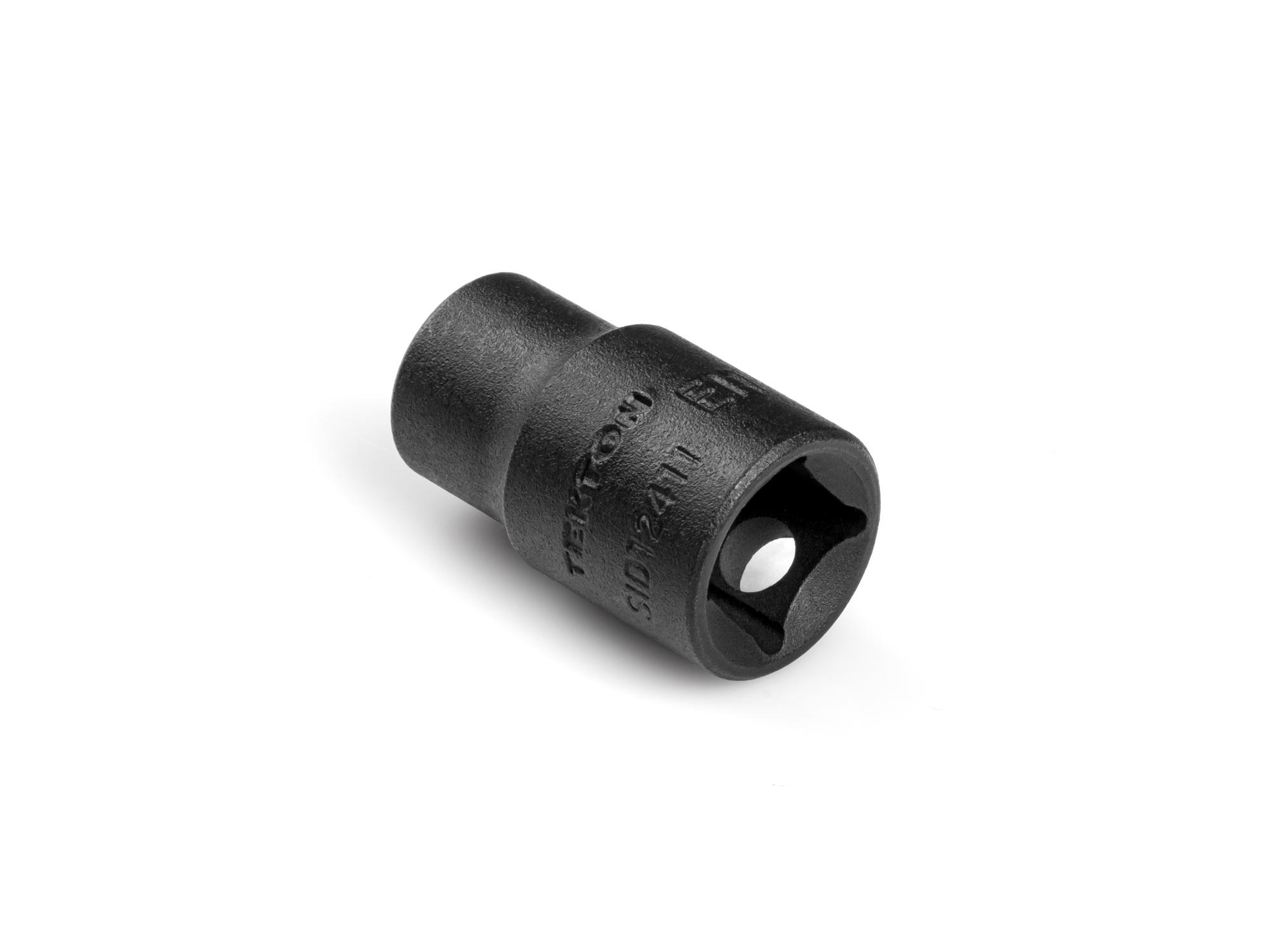 Back angle view of Tekton impact drive external star socket. Item #SID12411