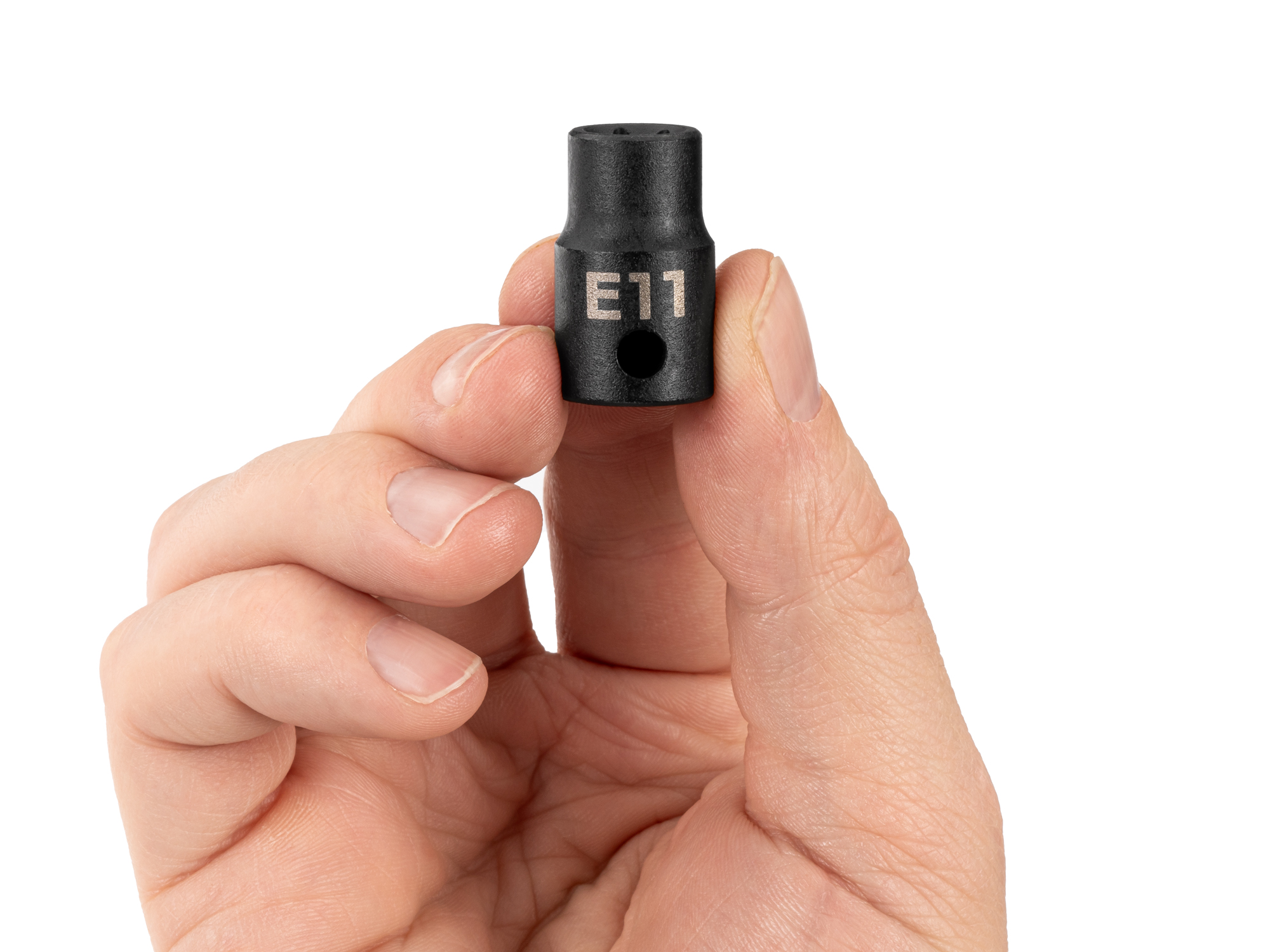 Size: E11 external star (E-Star) impact socket. Has high-visibility laser etched and permanent stamped size markings. SID12411.