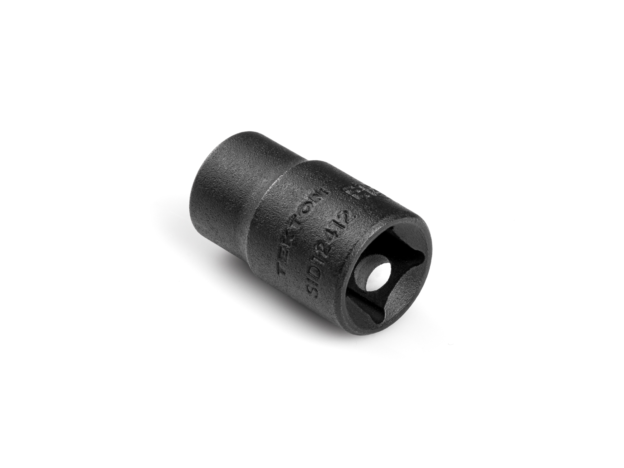 Size: E12 external star (E-Star) impact socket. Has high-visibility laser etched and permanent stamped size markings. SID12412.