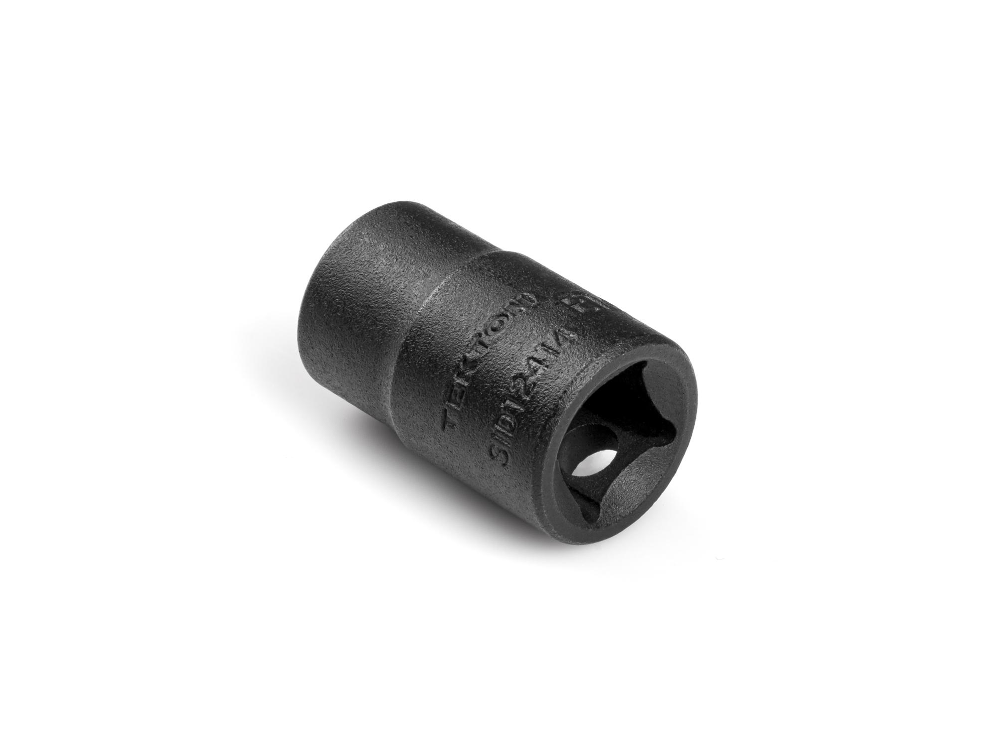 Back angle view of Tekton impact drive external star socket. Item #SID12414
