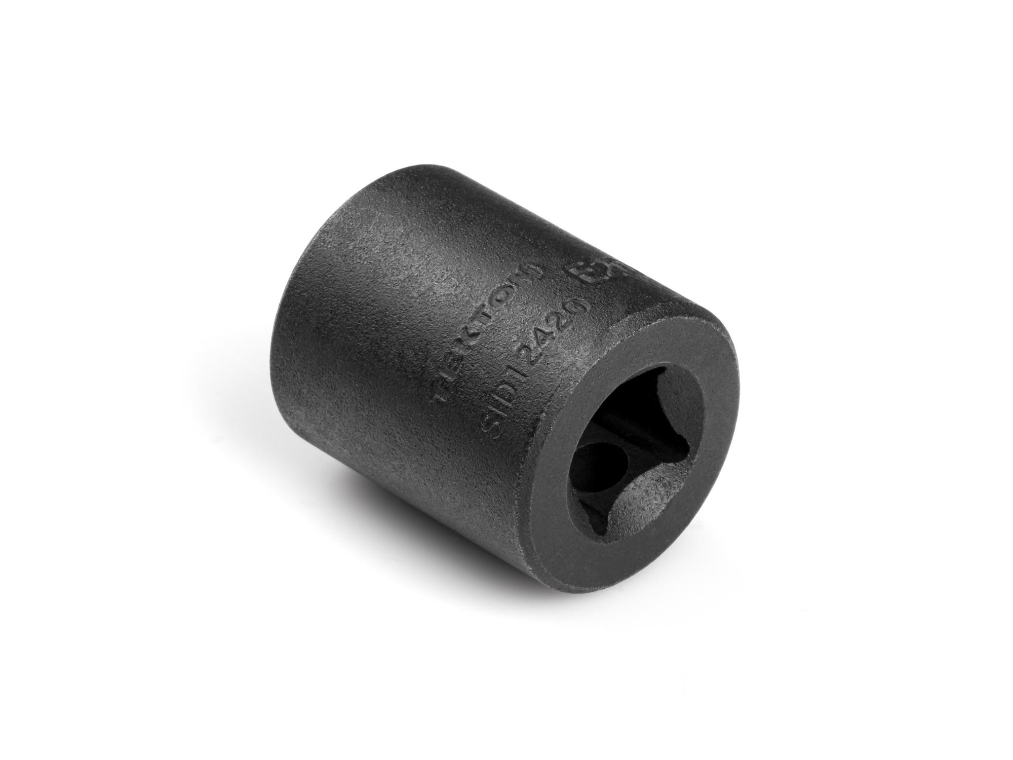 Back angle view of Tekton impact drive external star socket. Item #SID12420