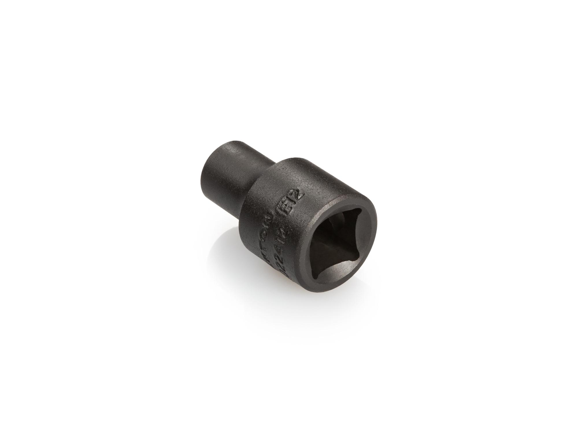 Back angle view of Tekton impact drive external star socket. Item #SID22412