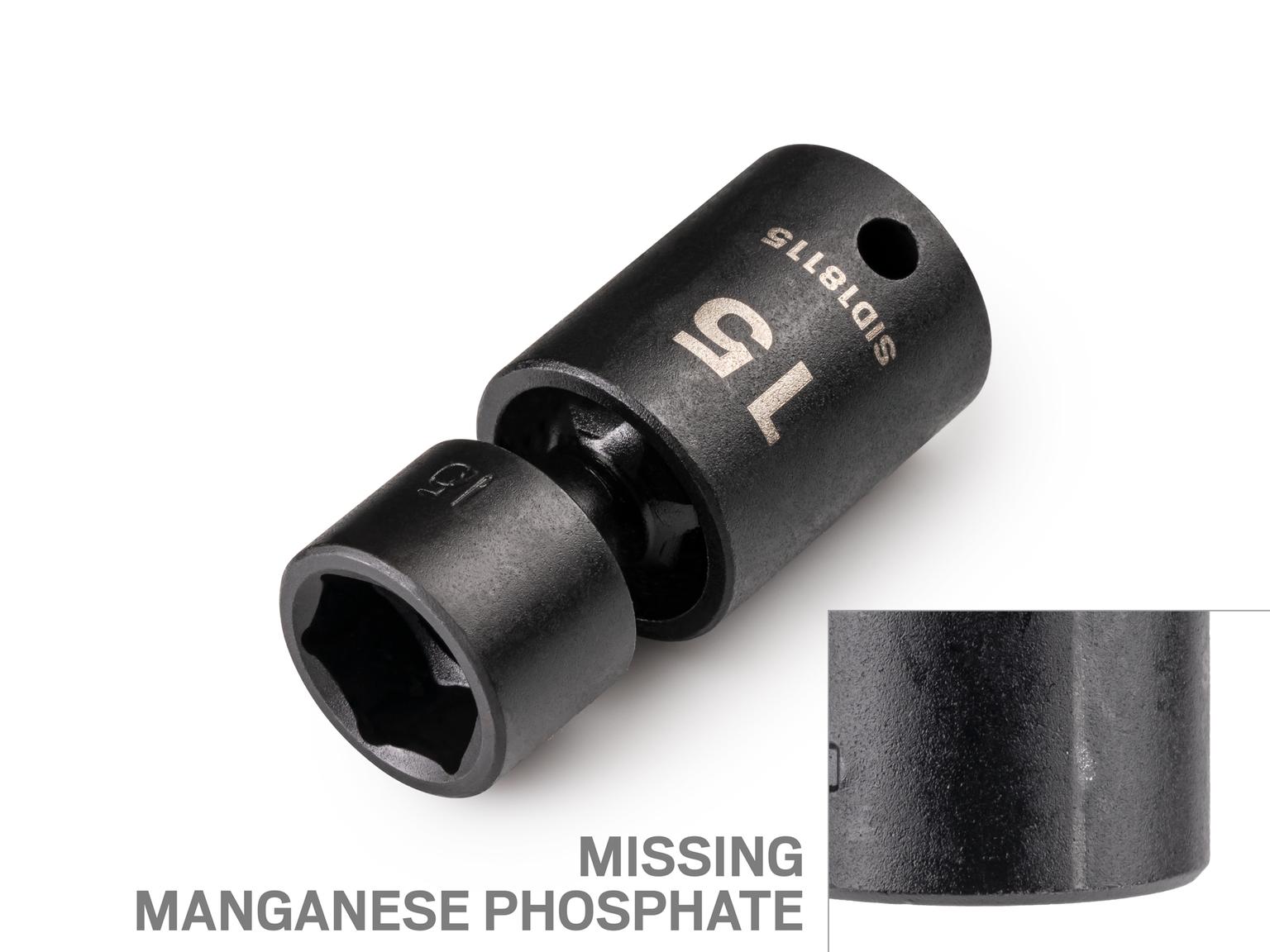 3/8 Inch Drive x 15 mm 6-Point Universal Joint Impact Socket (Blemished)