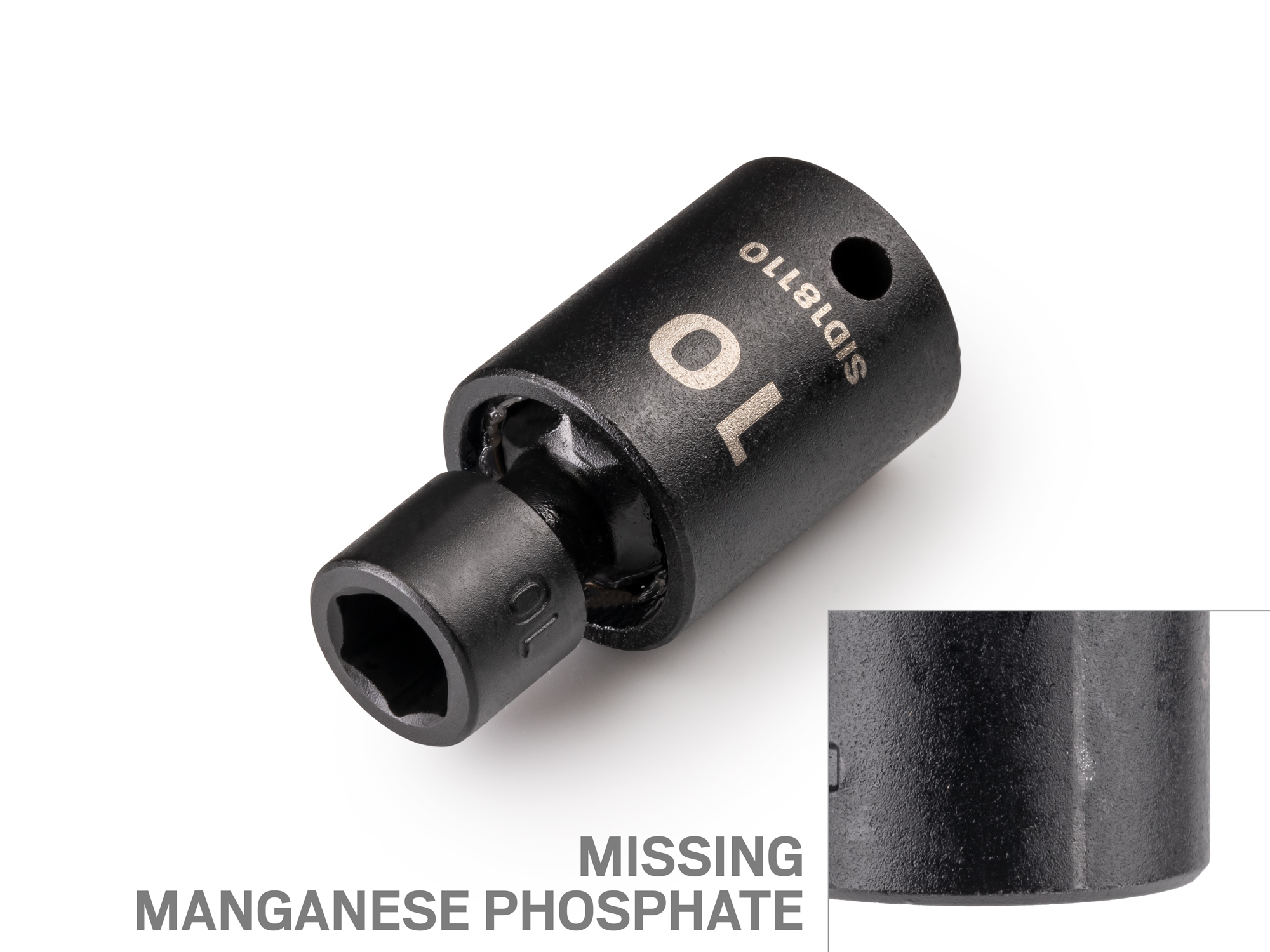3/8 Inch Drive x 10 mm 6-Point Universal Joint Impact Socket (Blemished)