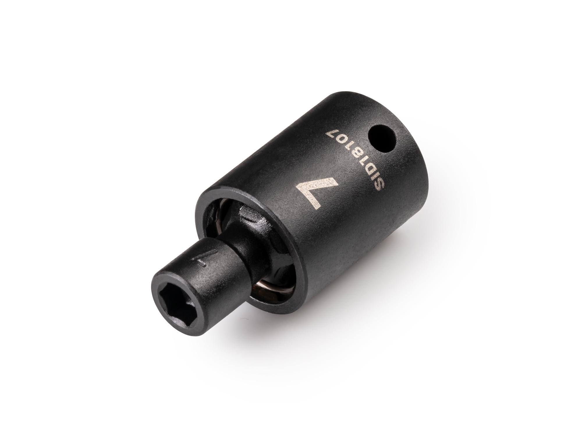 3/8 Inch Drive x 7 mm Shallow 6-Point Universal Joint Impact Socket