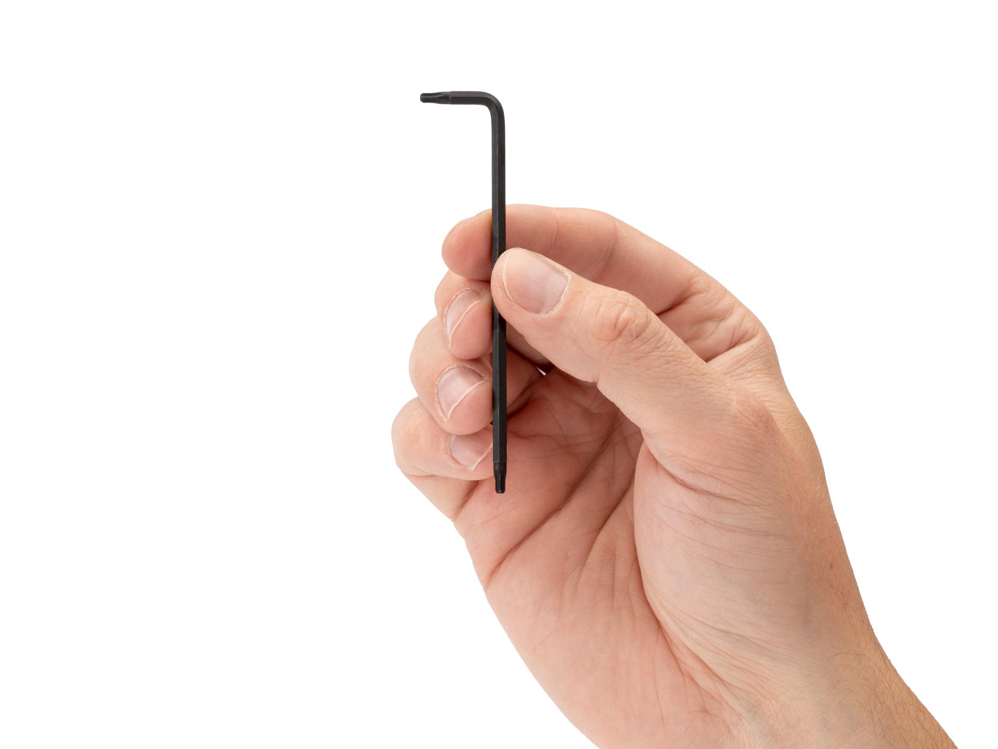 Person holding Tekton l-key. Item #KLT22100