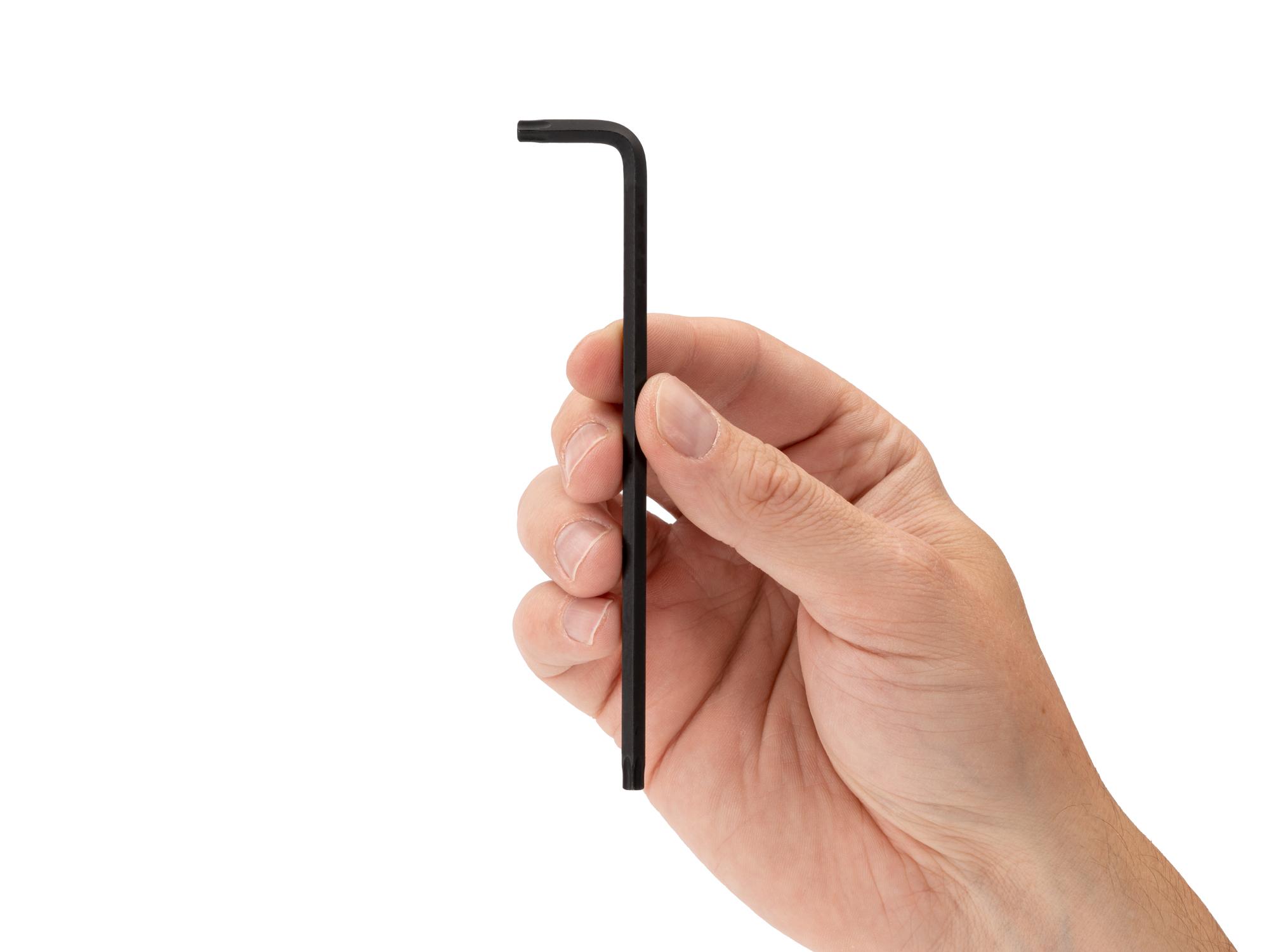 Person holding Tekton l-key. Item #KLT22270
