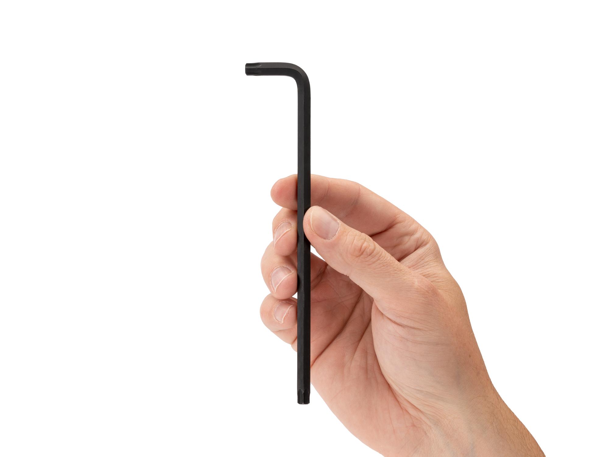 Person holding Tekton l-key. Item #KLT22400