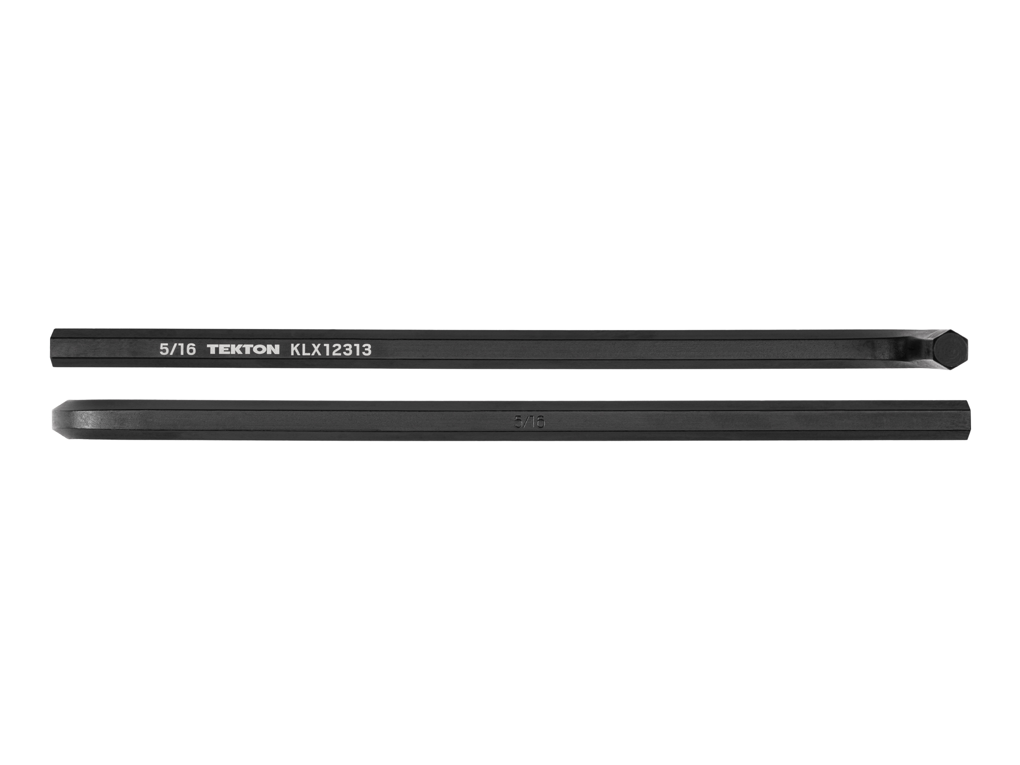 Size: 5/16 inch (SAE) flat end hex L-key. Coated with a corrosion-resistant finish and made using highly-controlled tolerances for a tight fit with fasteners. KLX12313.