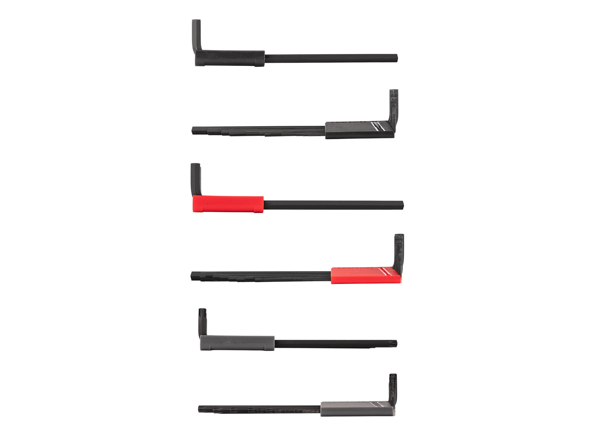 Side view of Tekton holder l-key set. Item #KEY91003