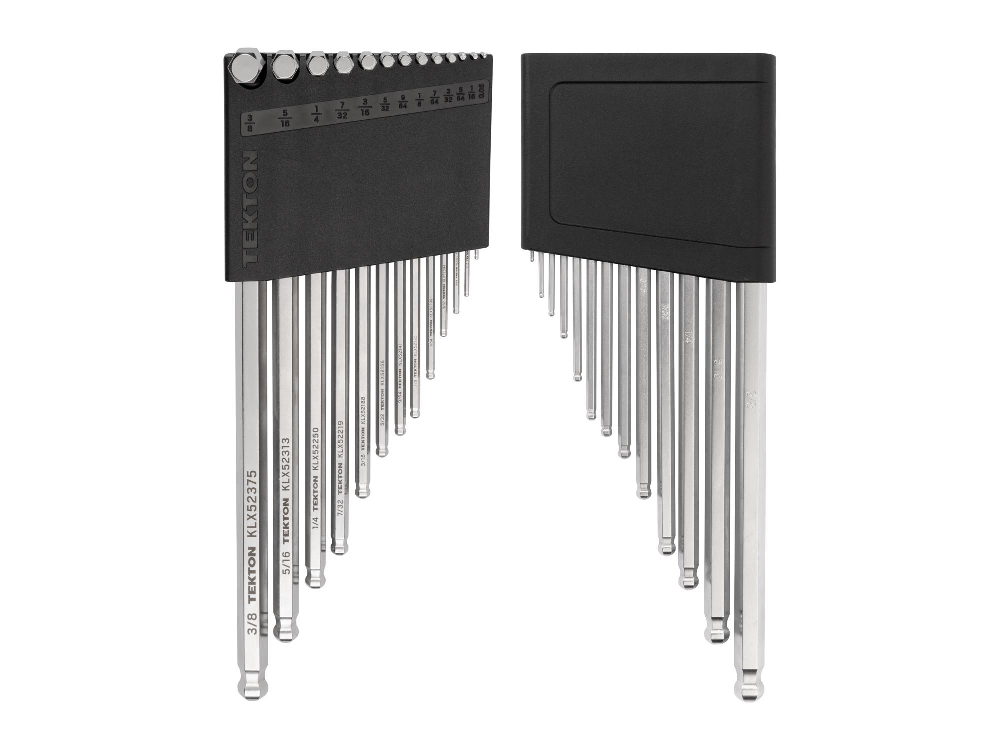 Side view of Tekton holder l-key set. Item #KLX91101