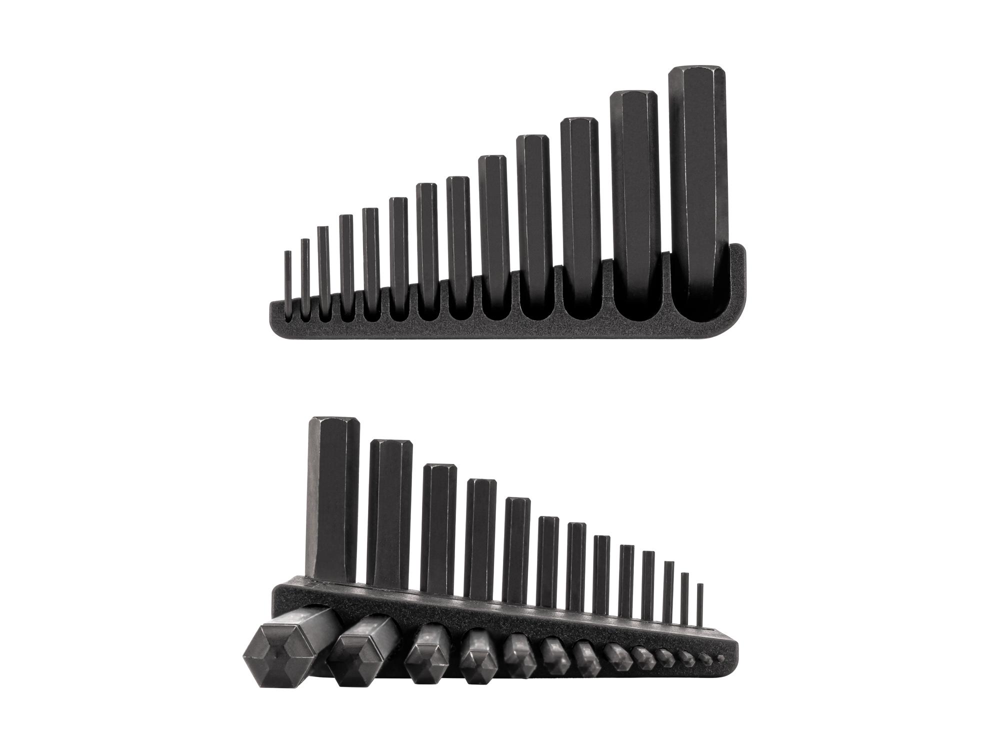 Second side view of Tekton holder l-key set. Item #KLX91102