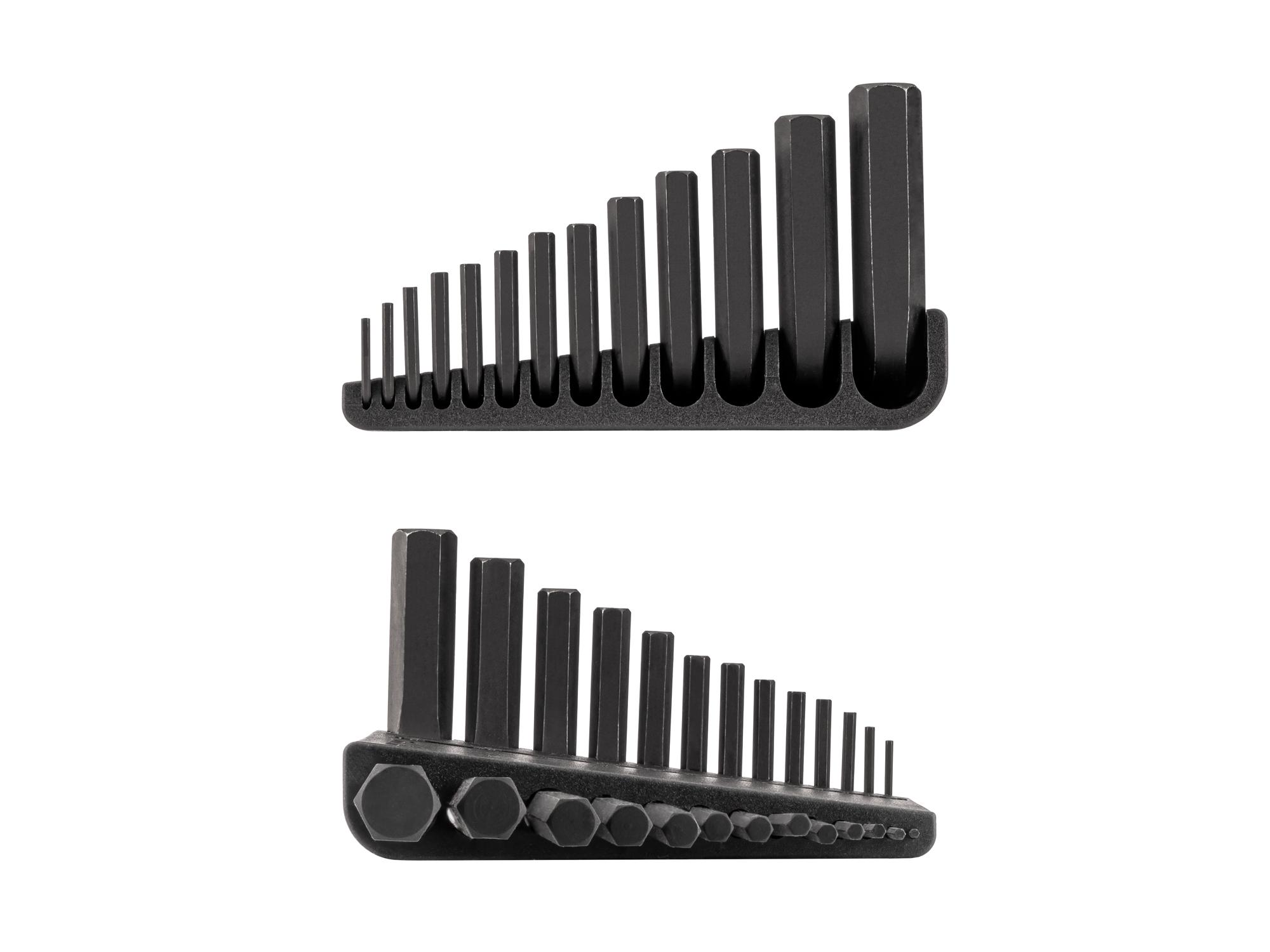 Second side view of Tekton holder l-key set. Item #KLX91103