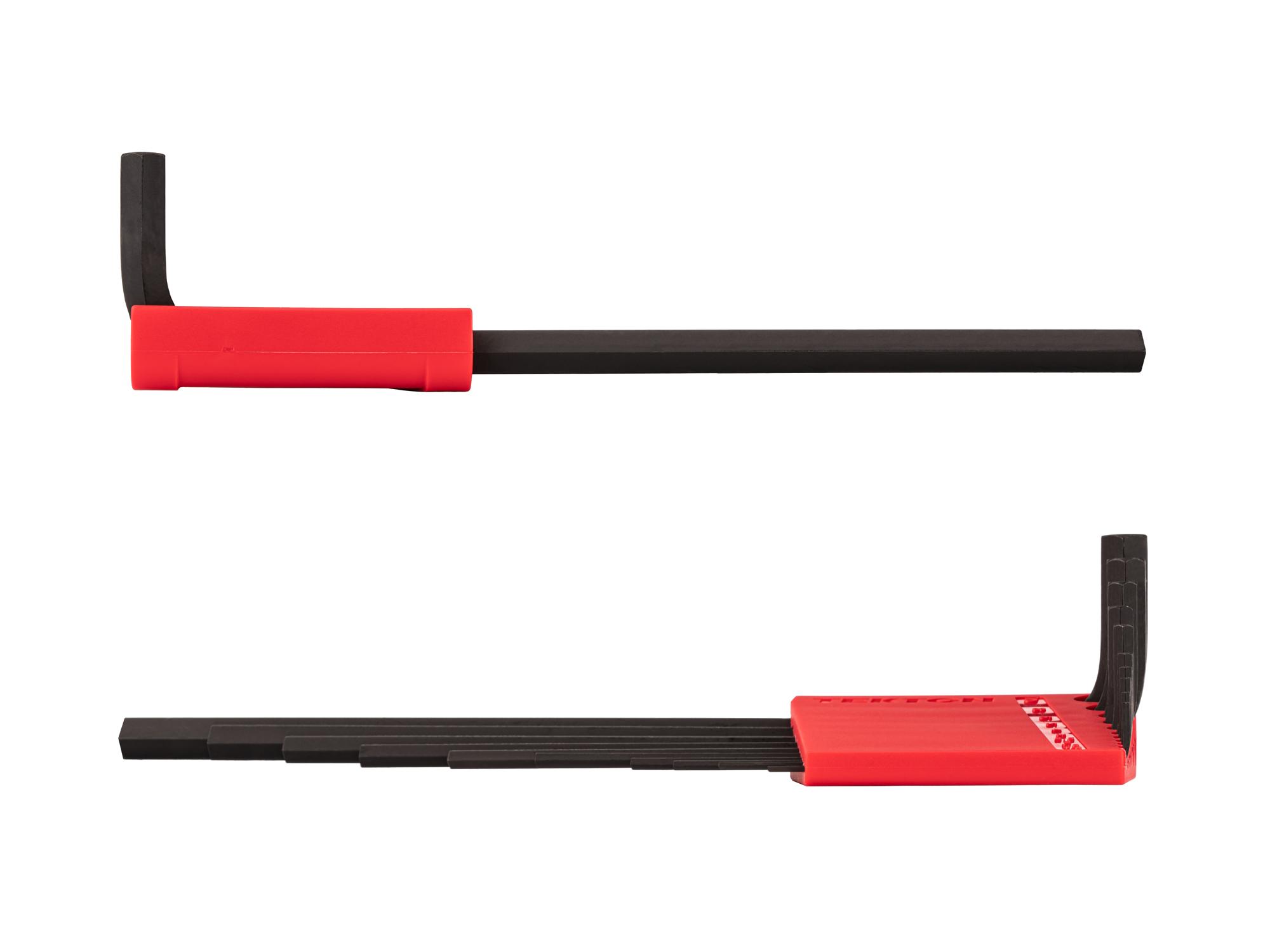 Side view of Tekton holder l-key set. Item #KLX91204