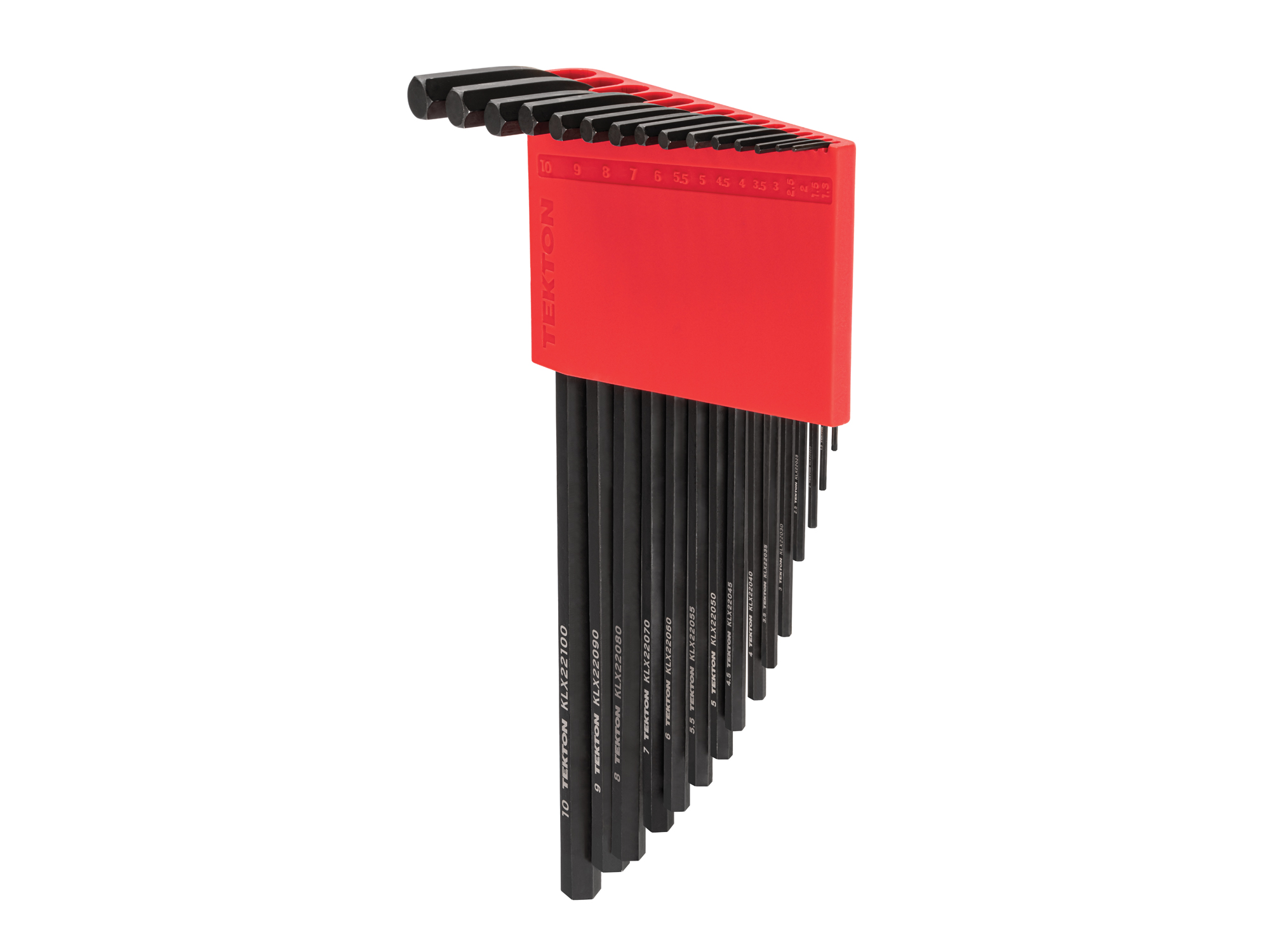 Flat End Hex L-Key Set with Holder (1.3-10 mm) | TEKTON