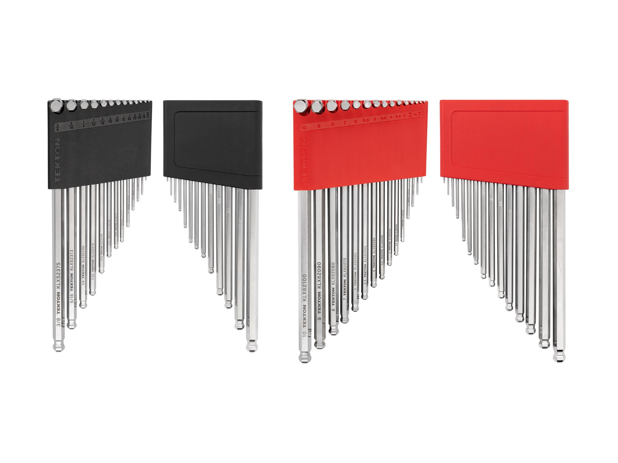 Front view of Tekton holder l-key set. Item #KLX91301