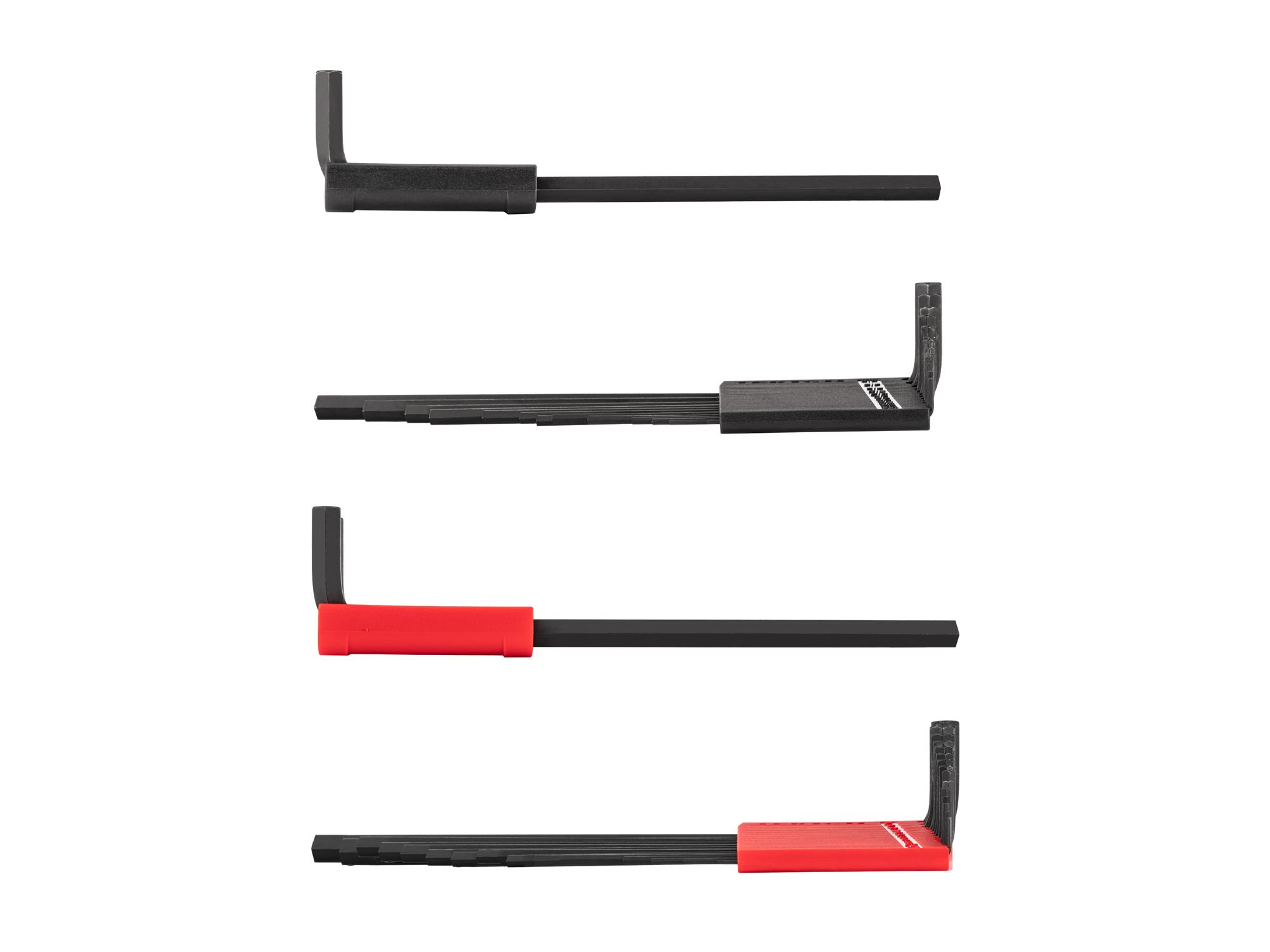 Side view of Tekton holder l-key set. Item #KLX91303