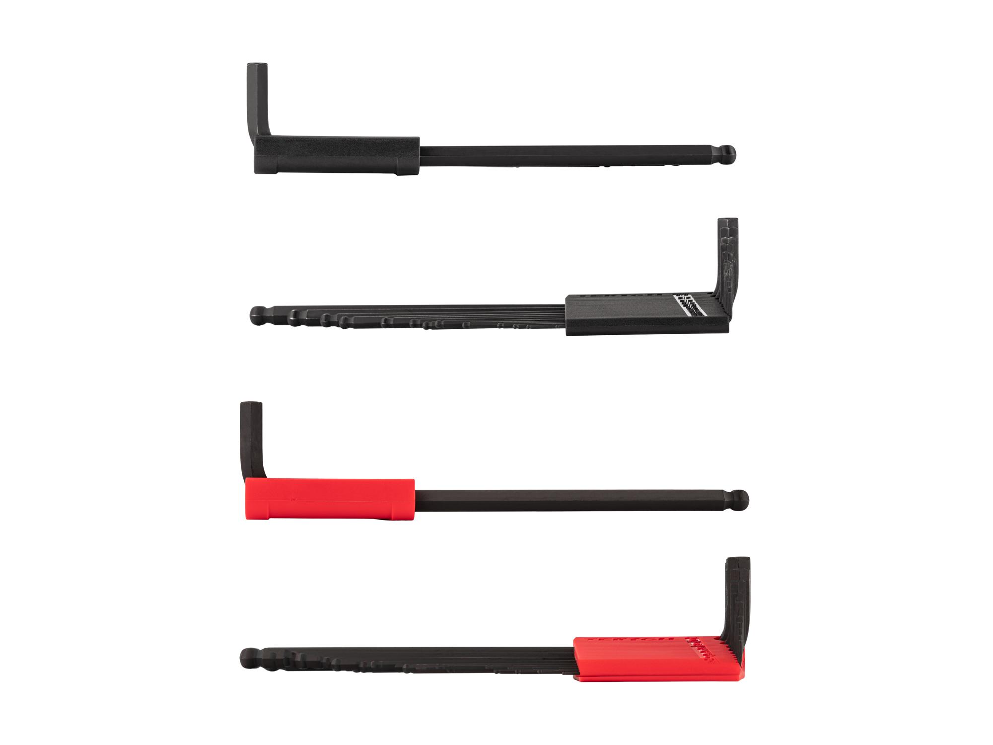 Side view of Tekton holder l-key set. Item #KLX91304