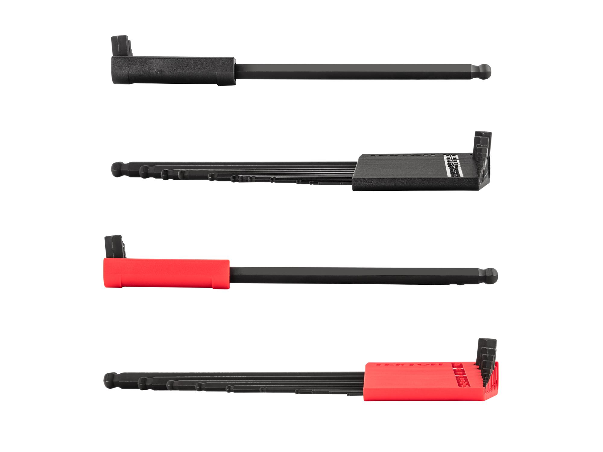 Side view of Tekton holder l-key set. Item #KLX91313
