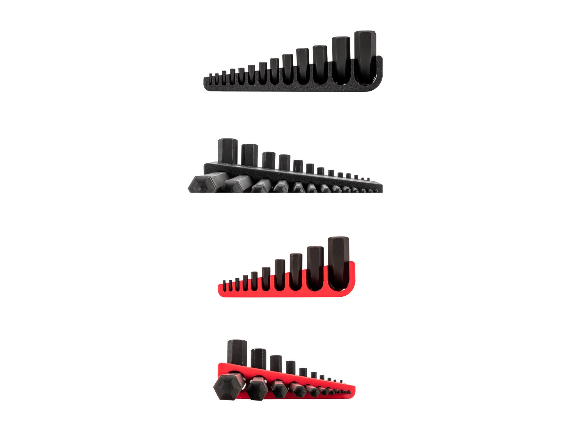 Second side view of Tekton holder l-key set. Item #KLX91313