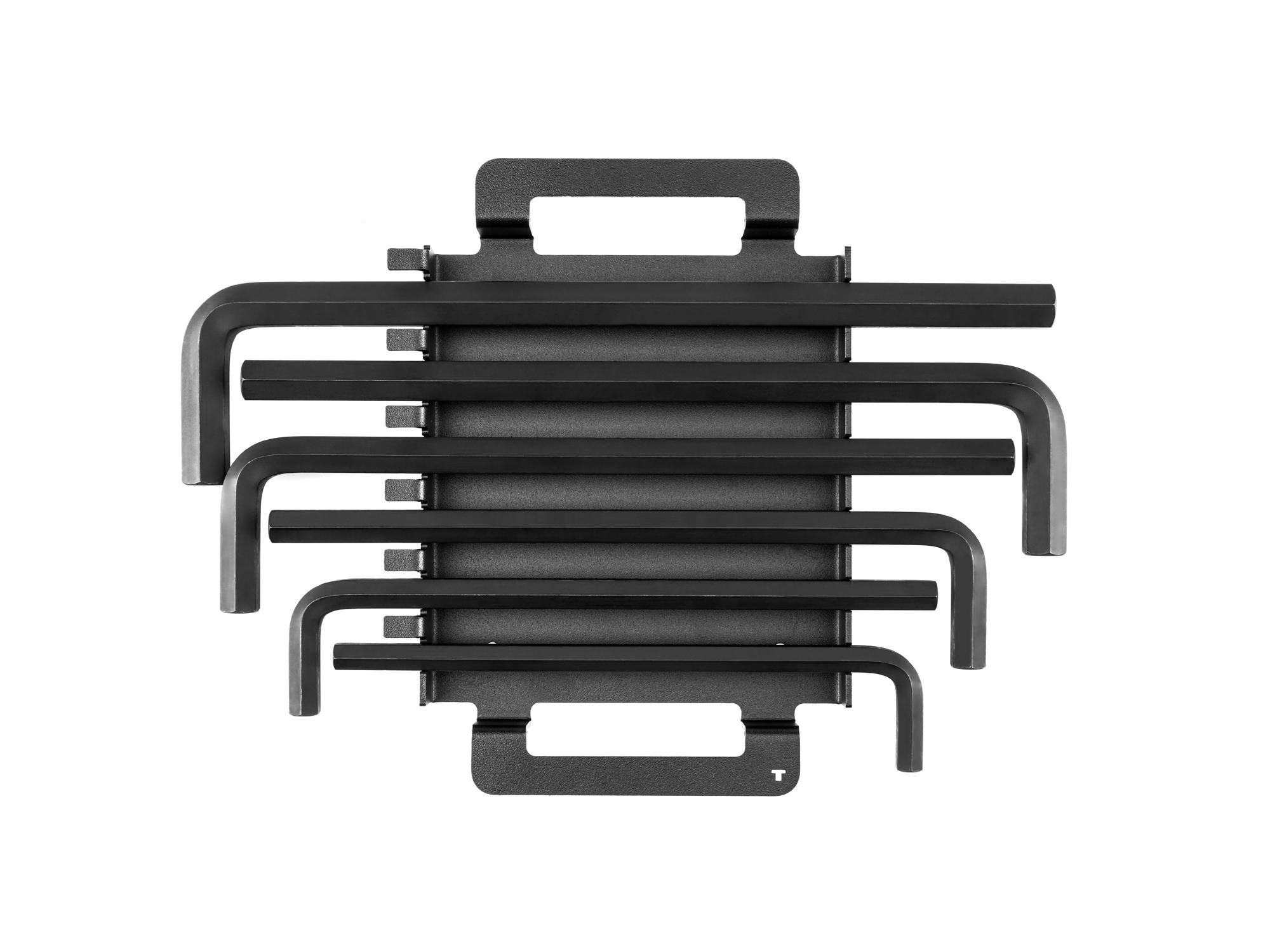 Front view of Tekton rack l-key set. Item #KLX92101