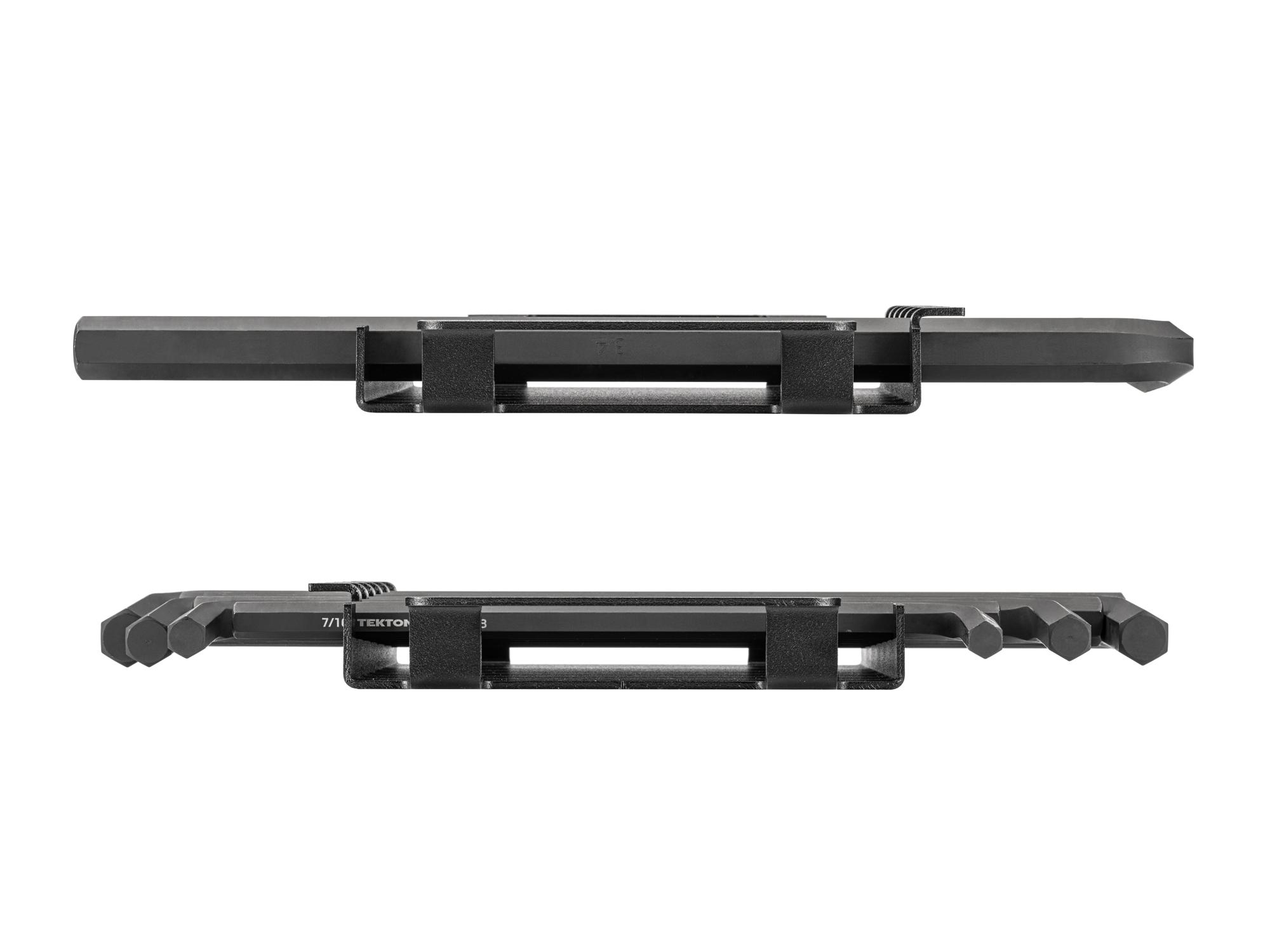 Second side view of Tekton rack l-key set. Item #KLX92101