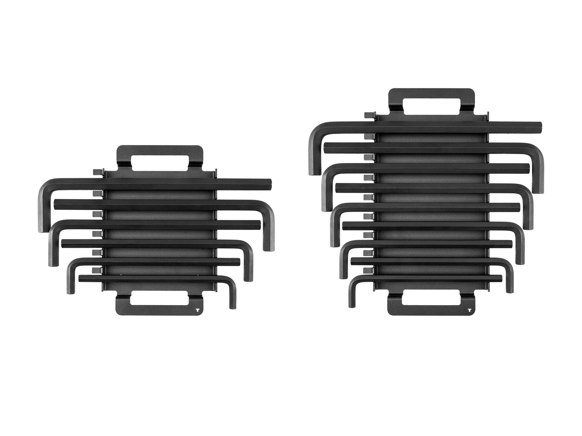 Front view of Tekton rack l-key set. Item #KLX92301