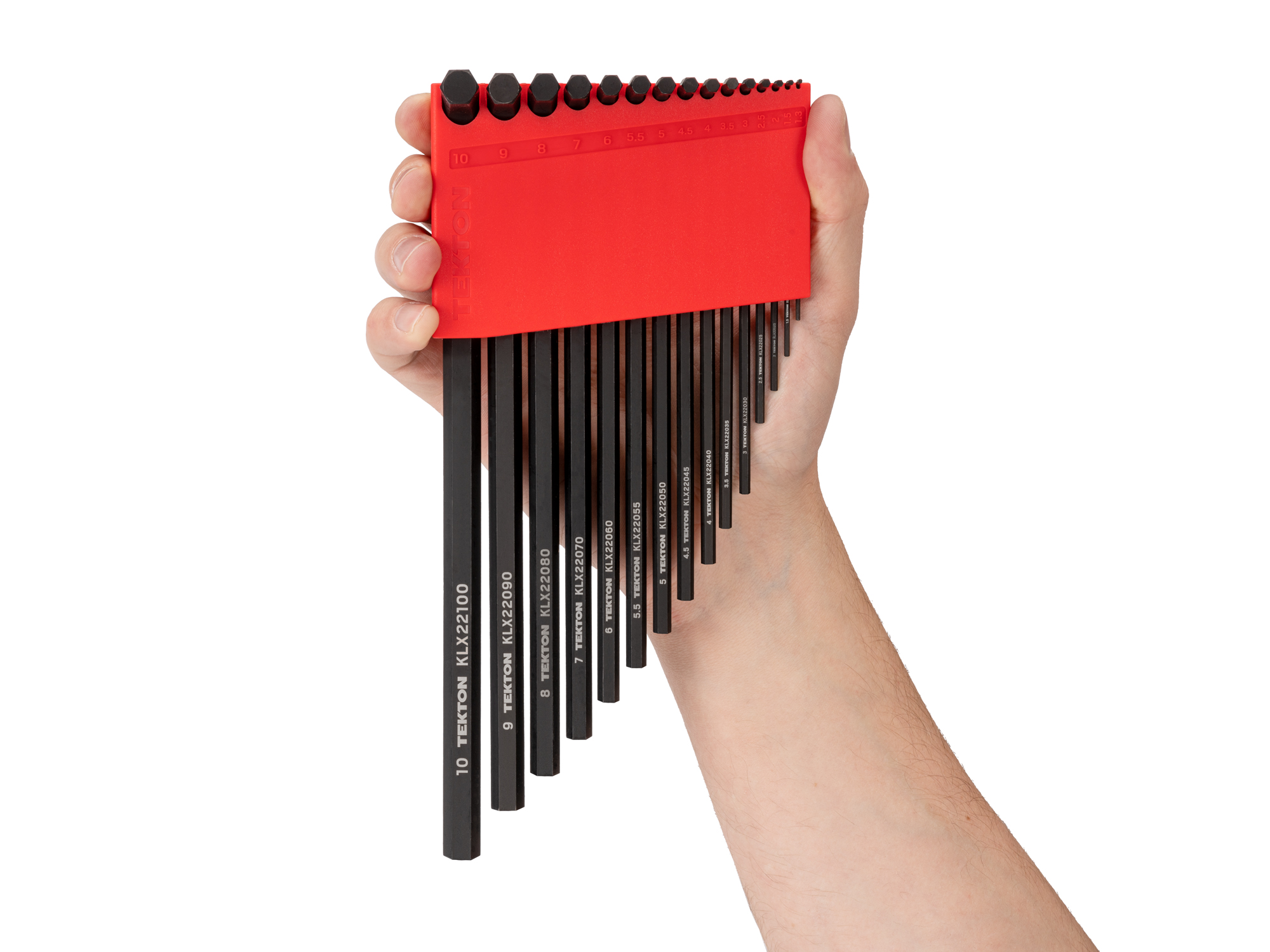Flat End Hex L-Key Set with Holder and Rack (43-Piece) | TEKTON