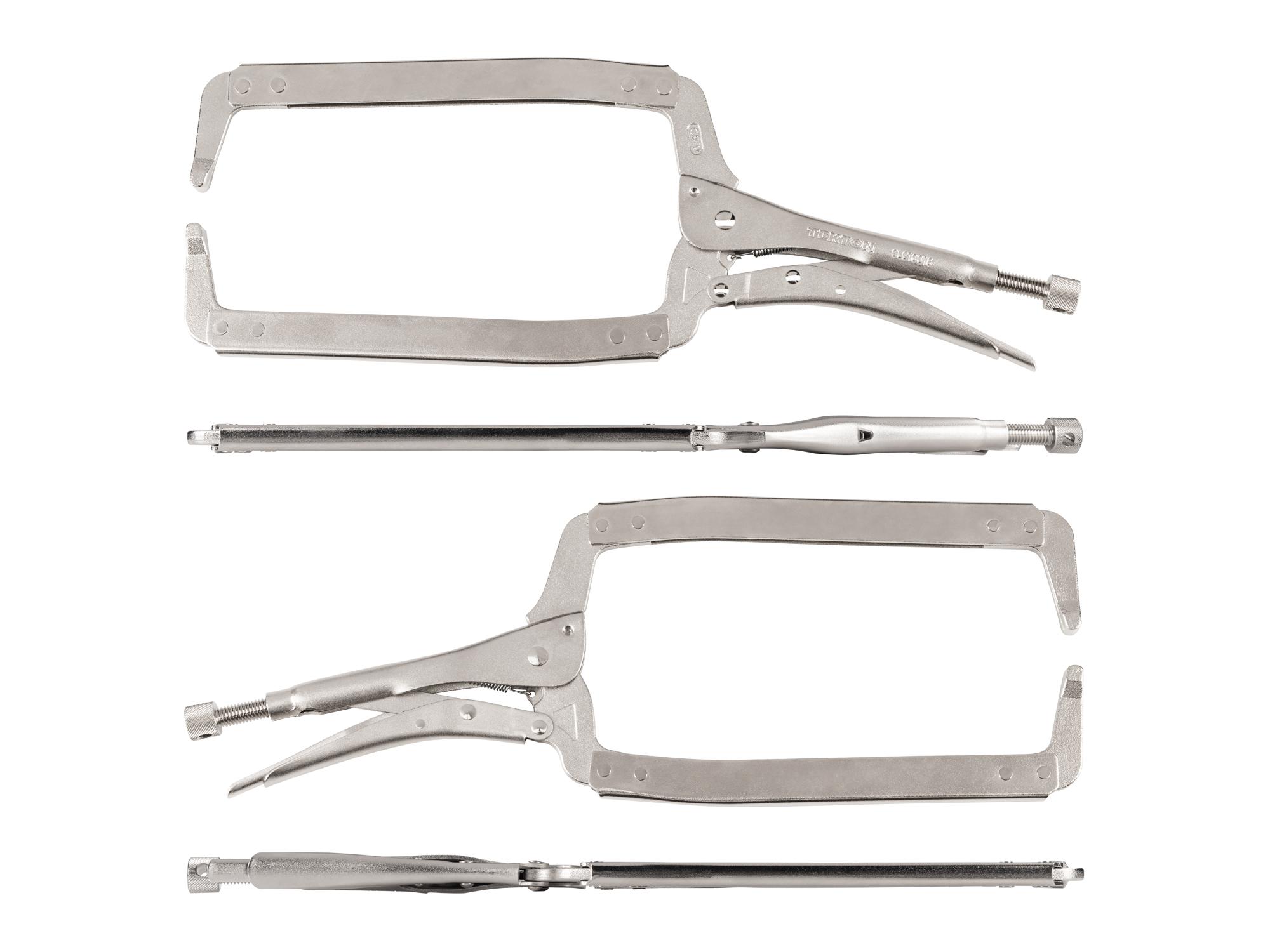 Side view of Tekton 18 inch locking clamp. Item #CLC10018