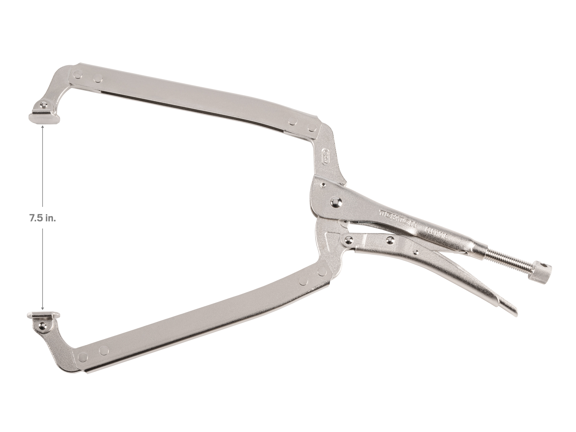 18 Inch Locking C-Clamp with Swivel Pads | TEKTON