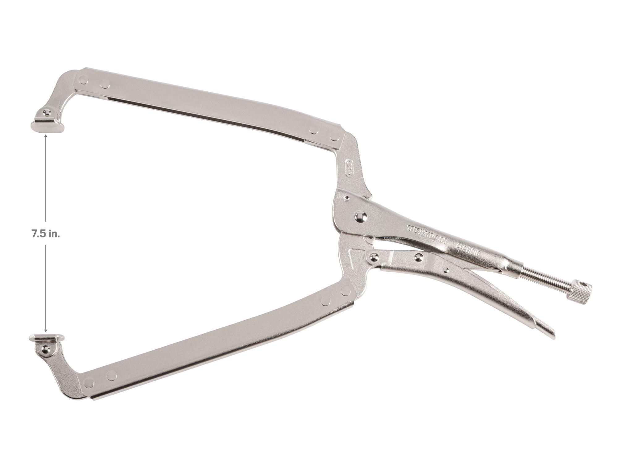 Second view of dimensions for Tekton 18 inch locking clamp. Item #CLC11018