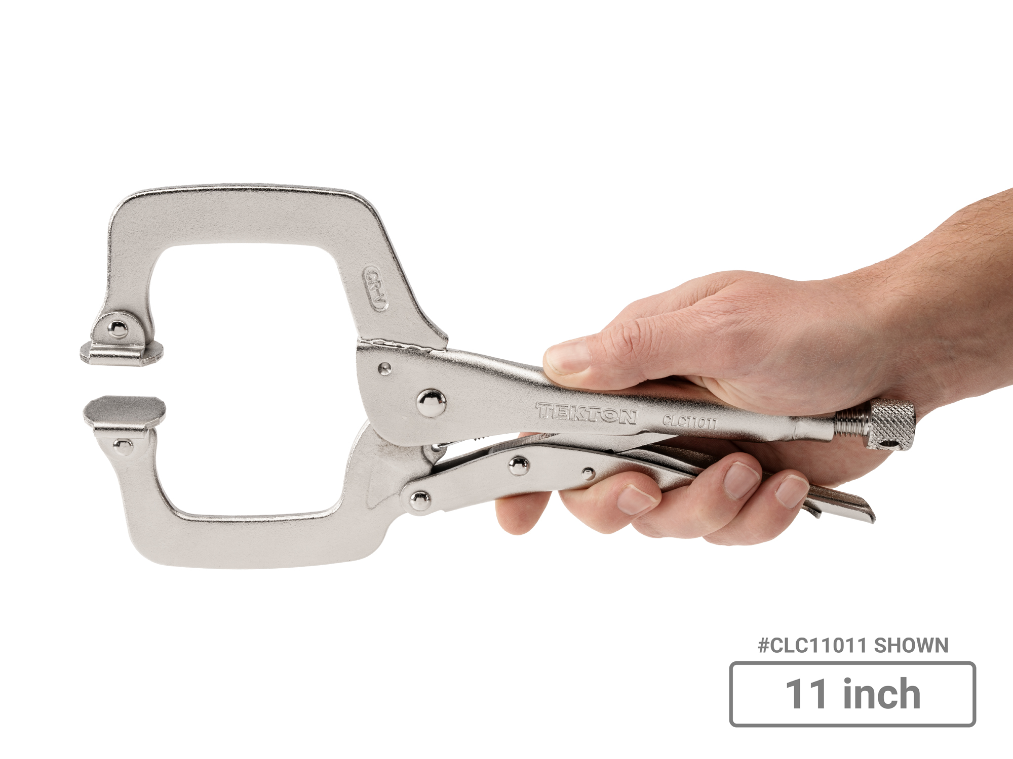 TEKTON Swivel Pad Locking C-Clamp Set (3-Piece)