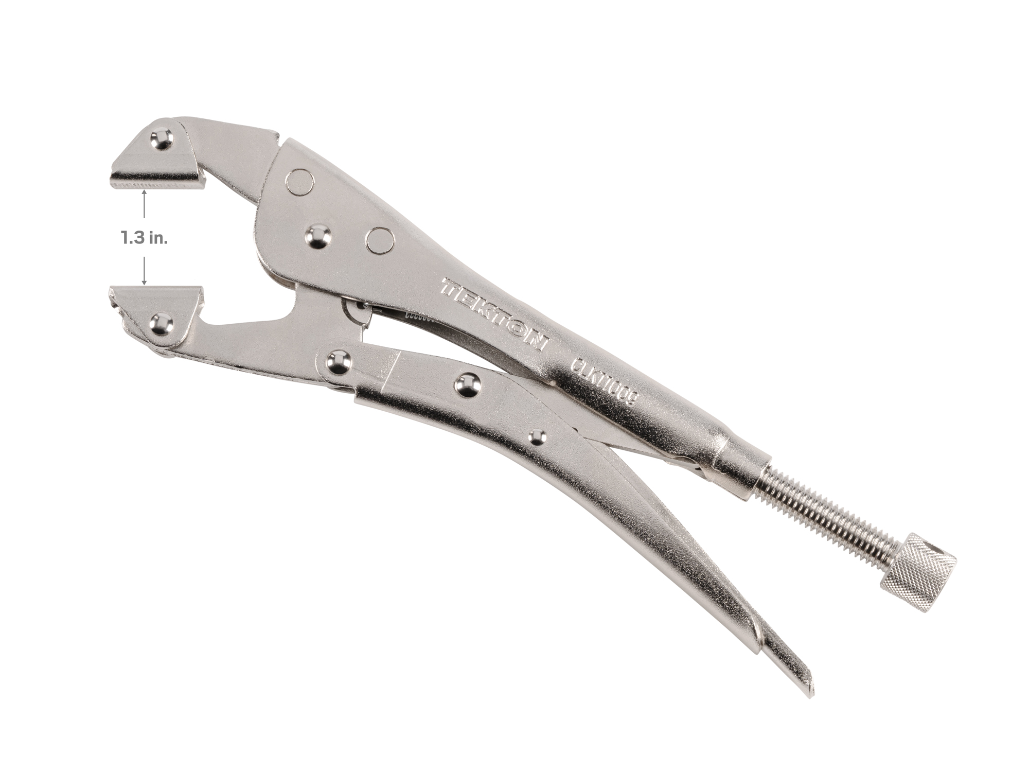 9 Inch Low-Profile Locking Clamp with Swivel Pads | TEKTON