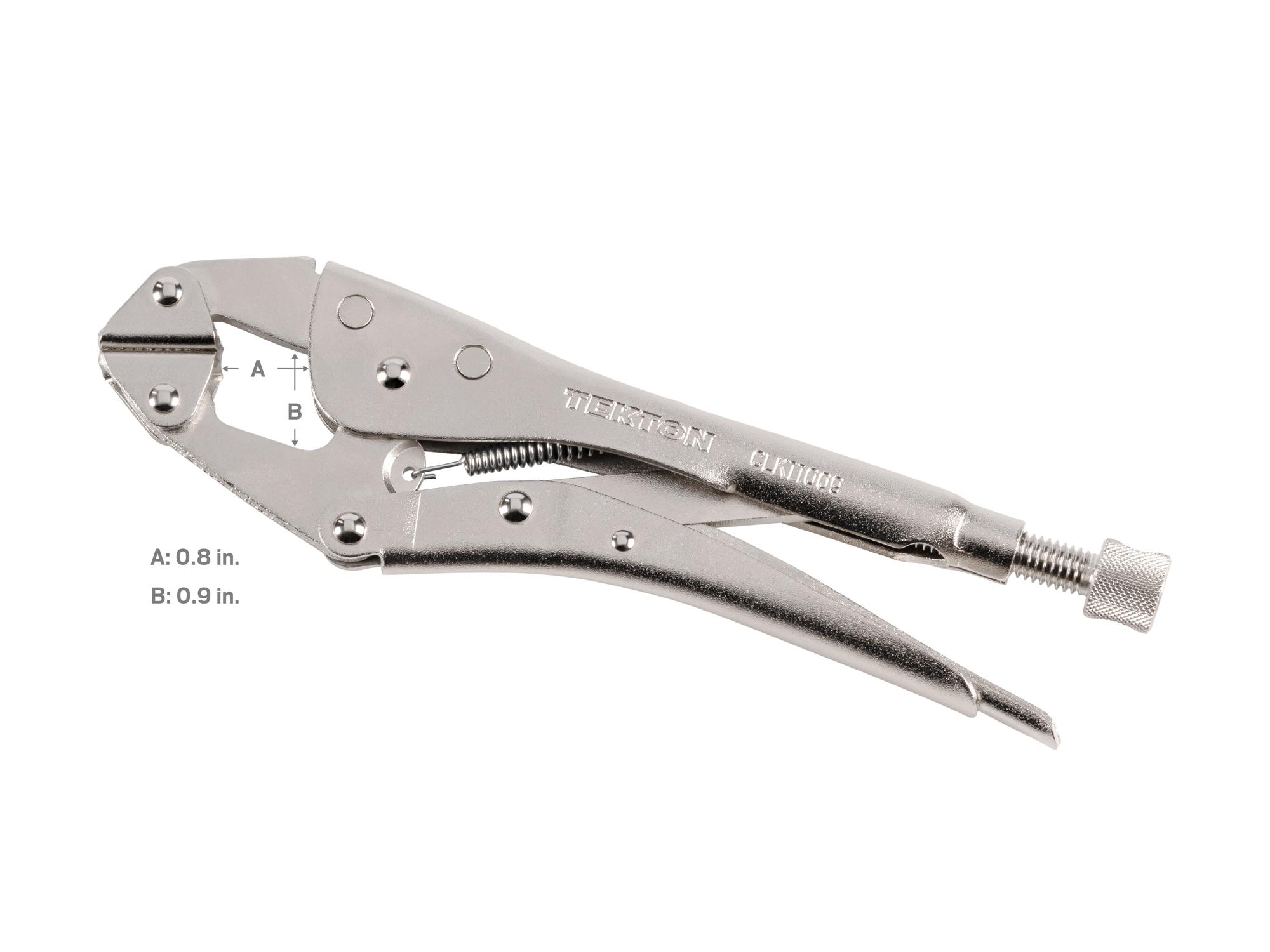 Dimensions for Tekton 9 inch locking clamp. Item #CLK11009
