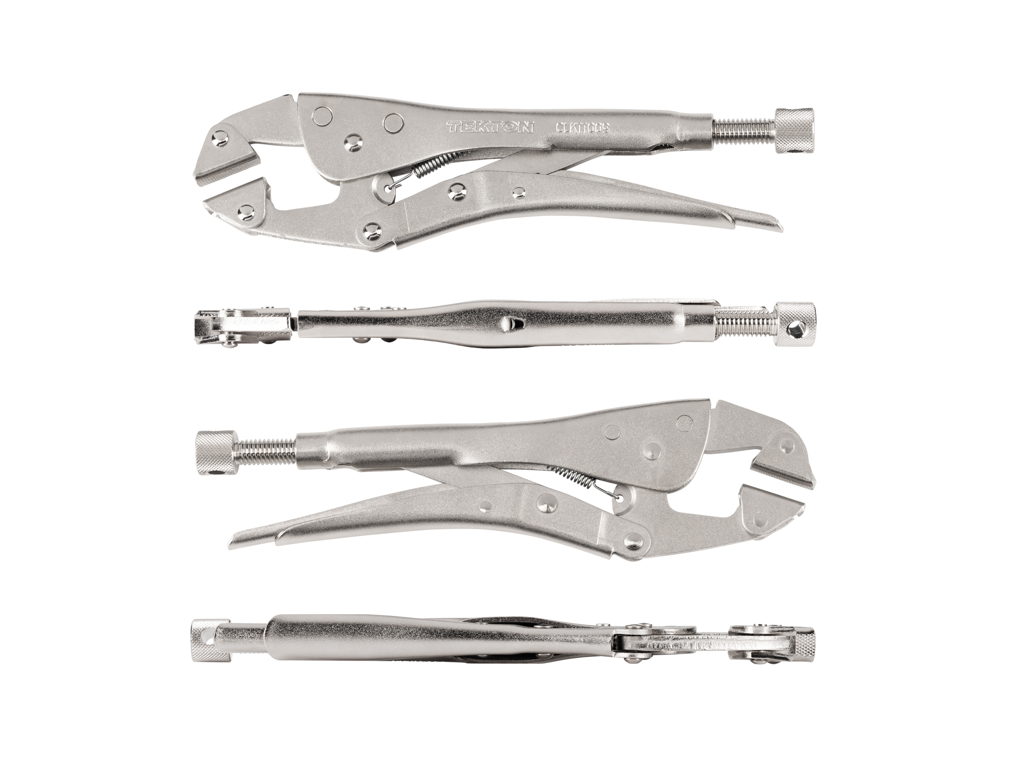 9 Inch Low-Profile Locking Clamp with Swivel Pads | TEKTON