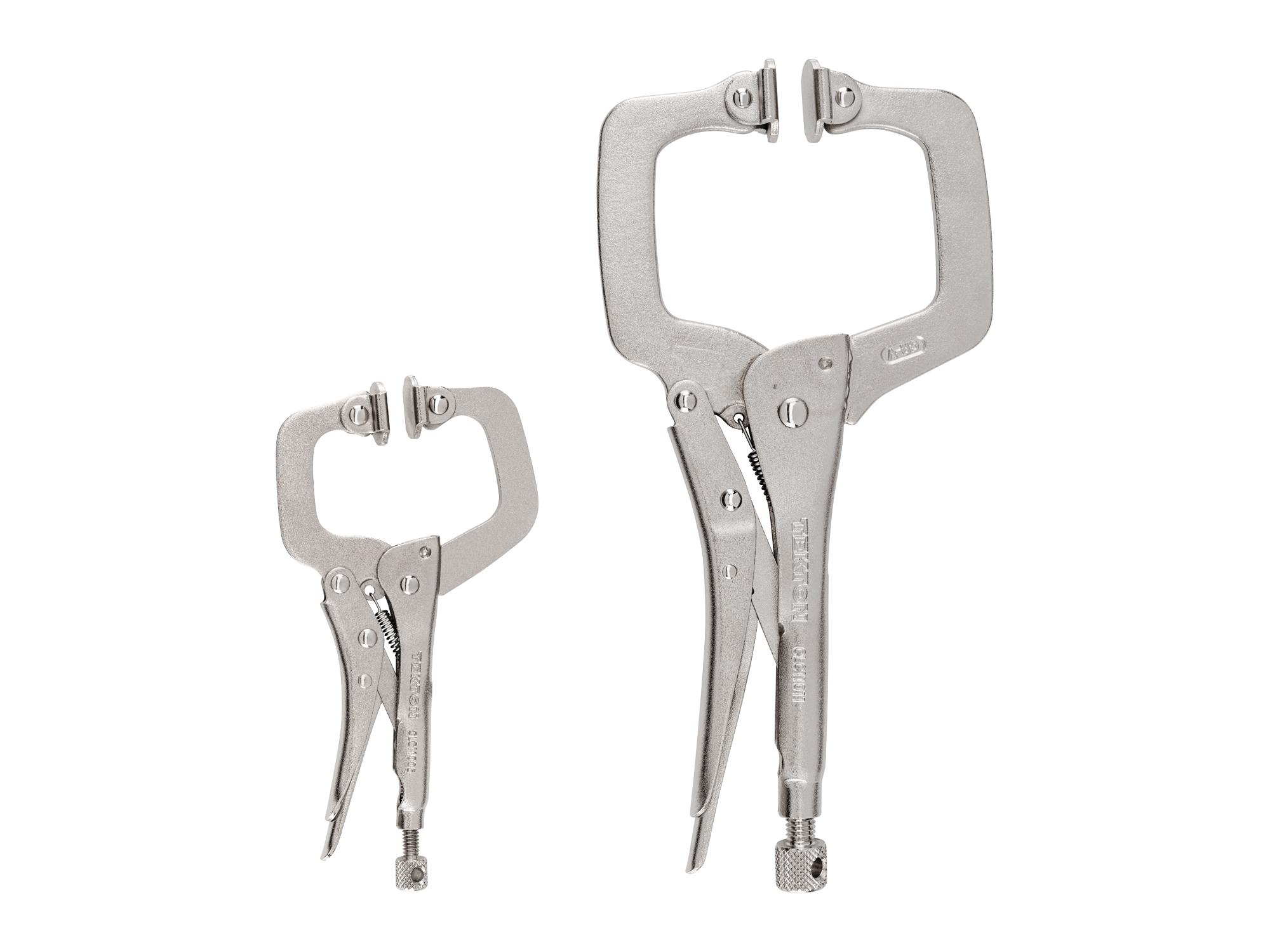 Front view of Tekton locking clamp set. Item #CLC91101