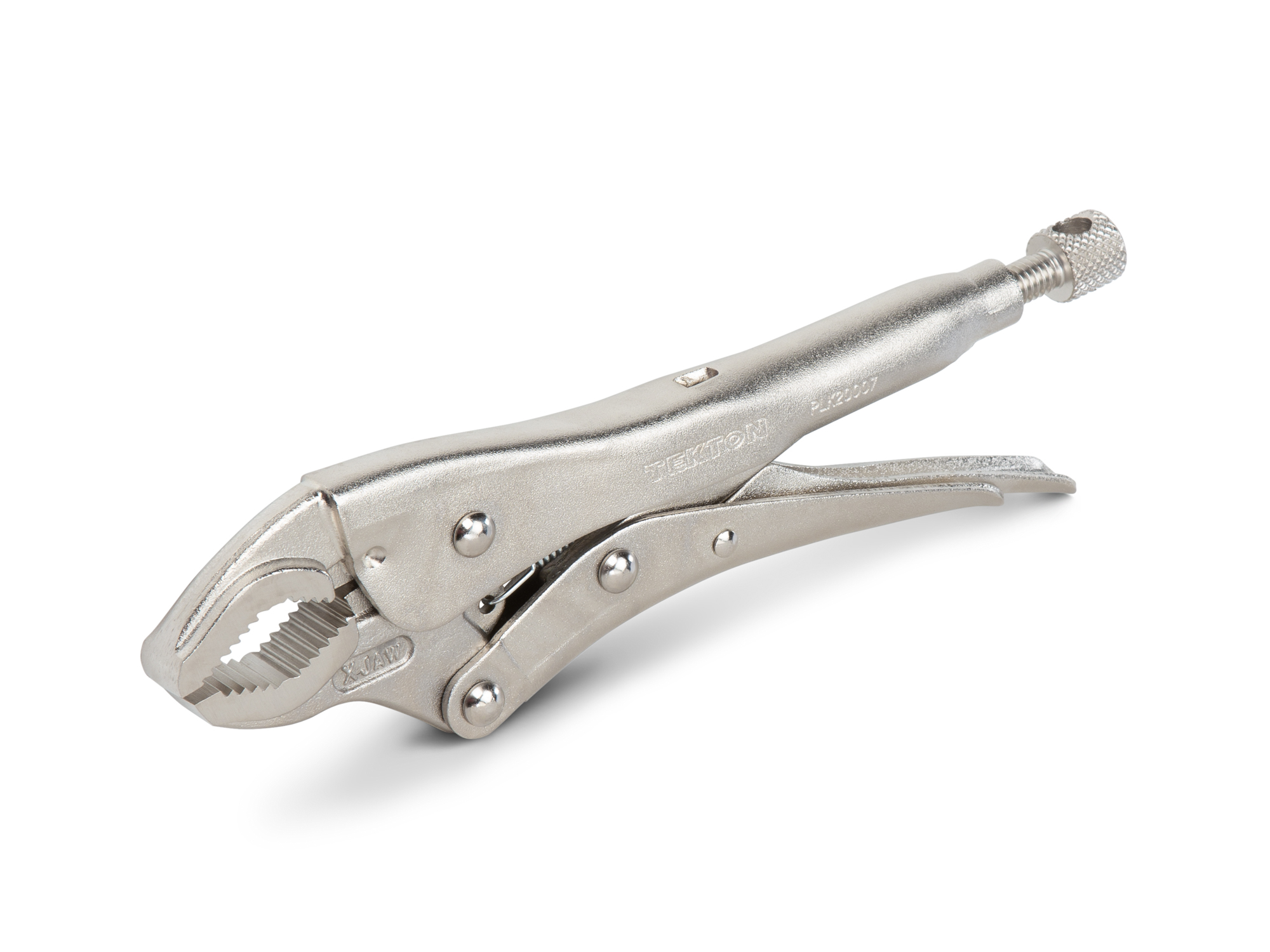 TEKTON 7 Inch Deep Bite Round Jaw Locking Pliers