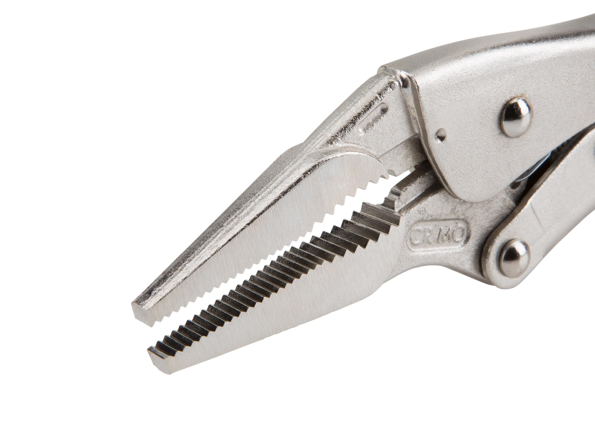 Closeup view of Tekton 6 inch locking pliers. Item #PLK30006