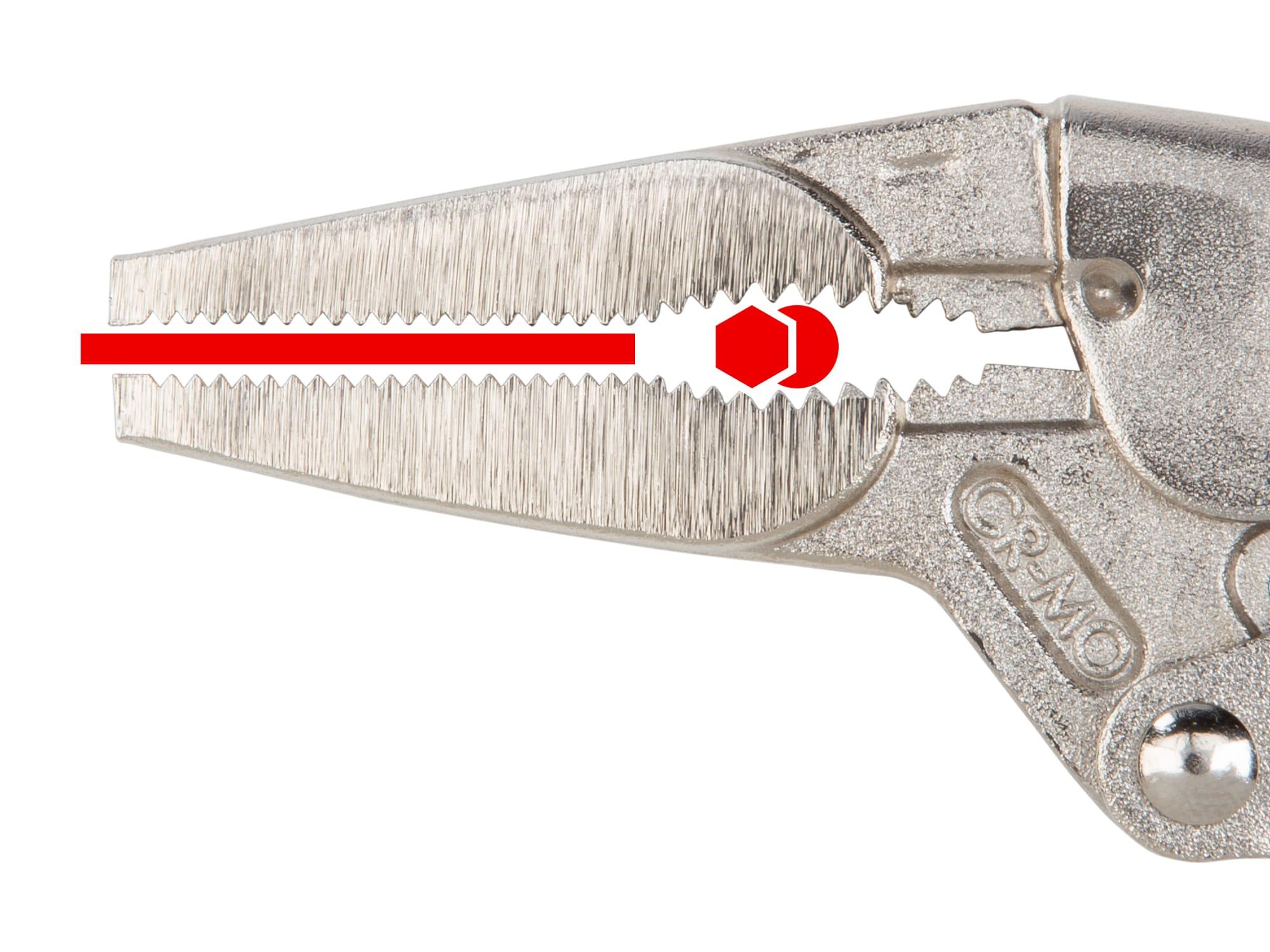 Dimensions for Tekton 6 inch locking pliers. Item #PLK30006