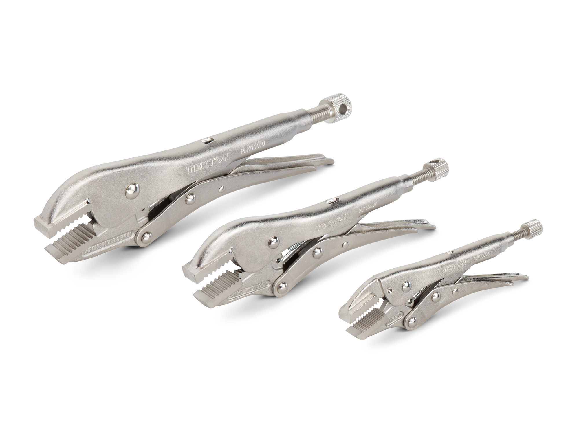 TEKTON Straight Jaw Locking Pliers Set (3-Piece)