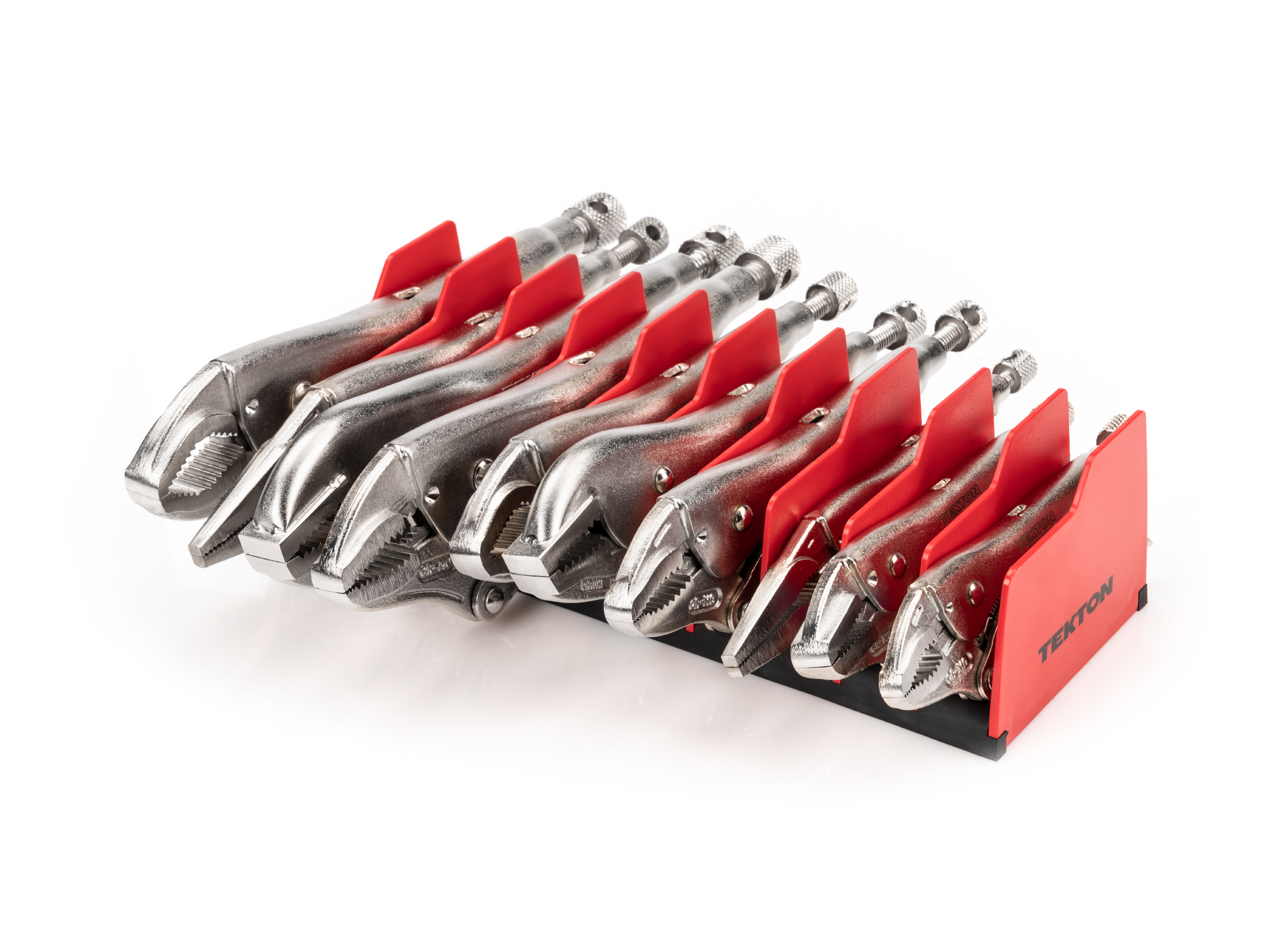 TEKTON Locking Pliers Set with Rack (10-Piece)