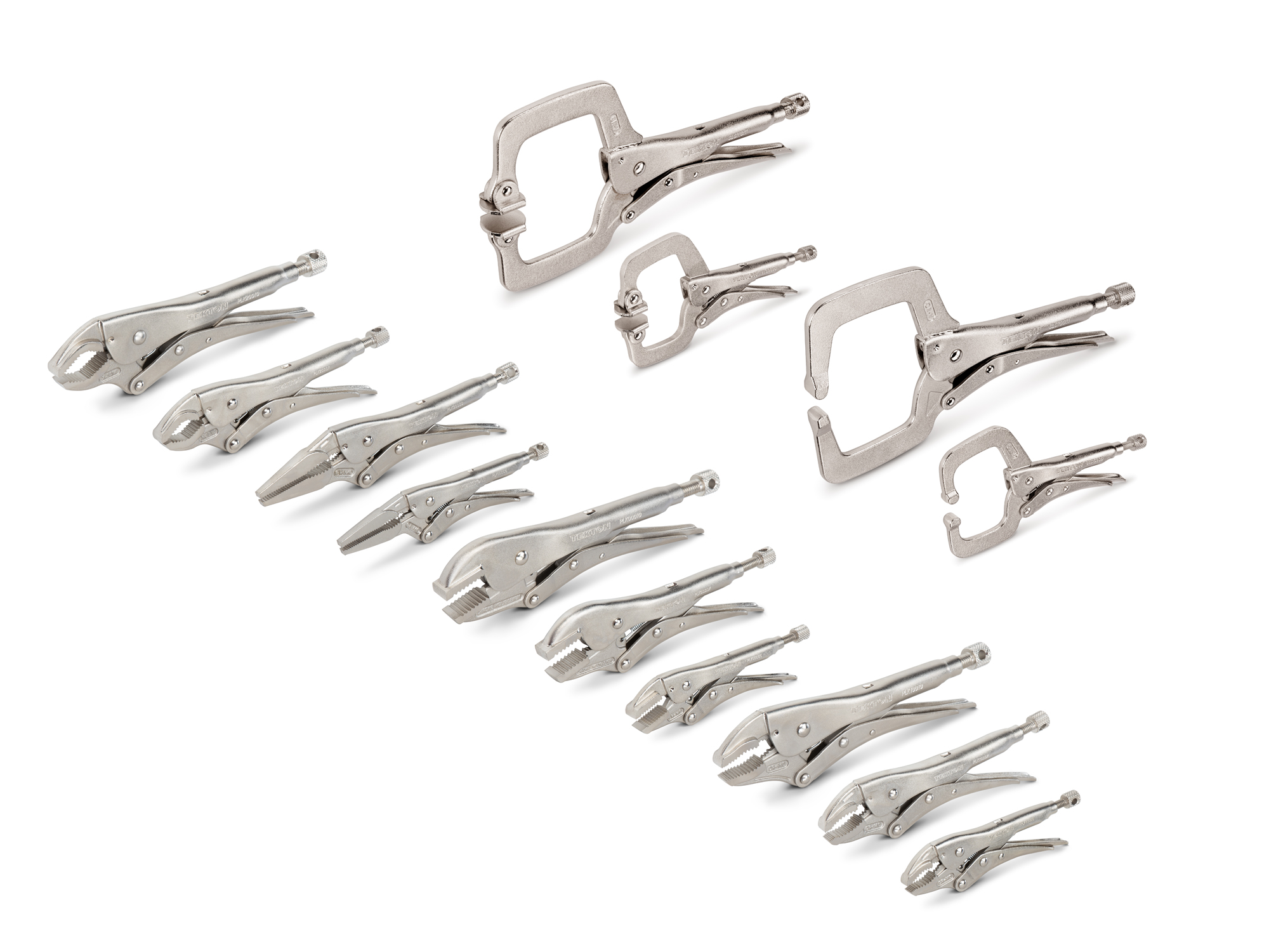 TEKTON Locking Pliers and C-Clamp Set (14-Piece)