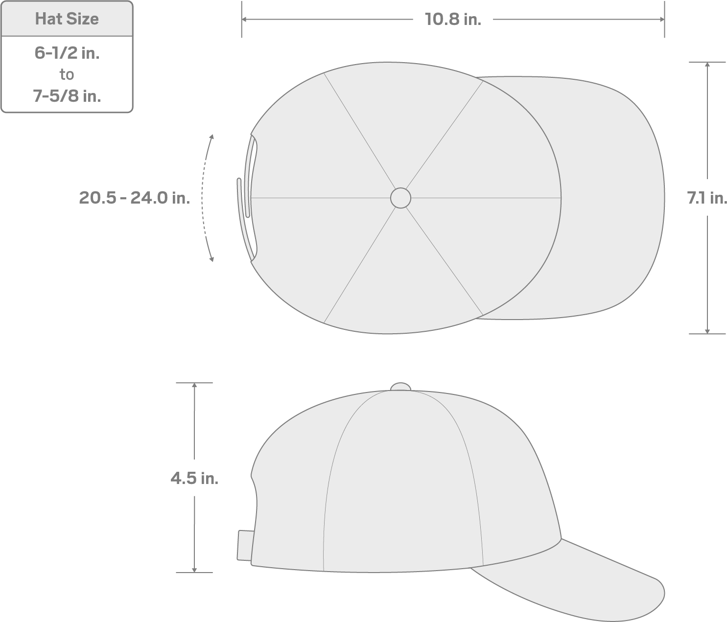 Specs for Tekton Low Profile Mesh-Back Hat, Light Gray (Black Logo)