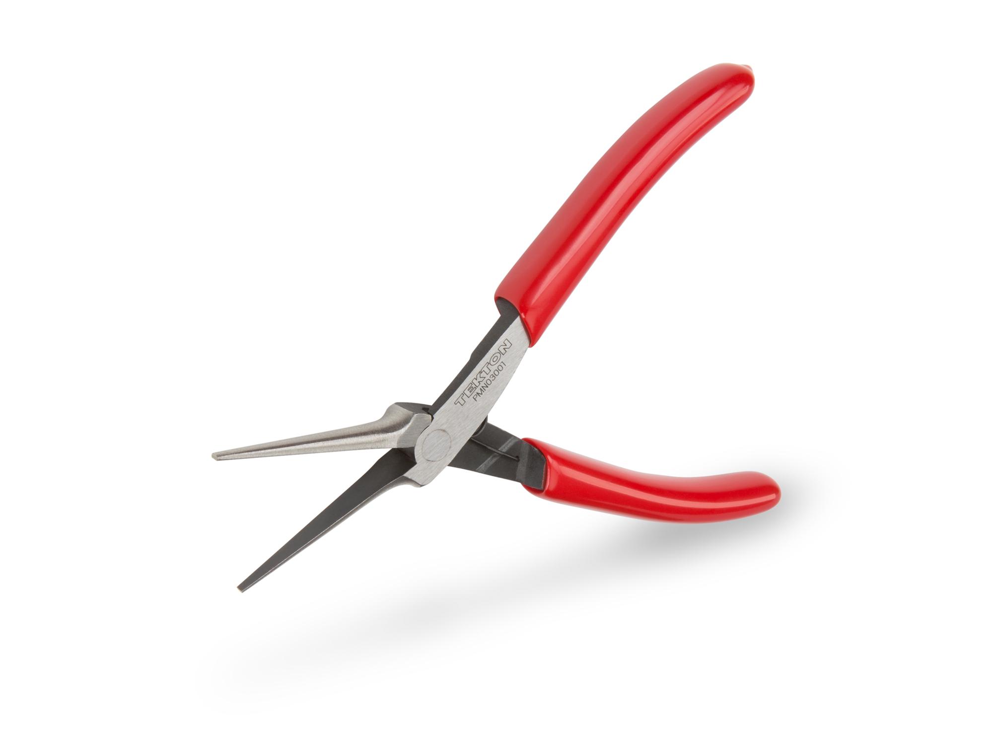 Front-right angle view of Tekton 5 inch mini pliers. Item #PMN03001